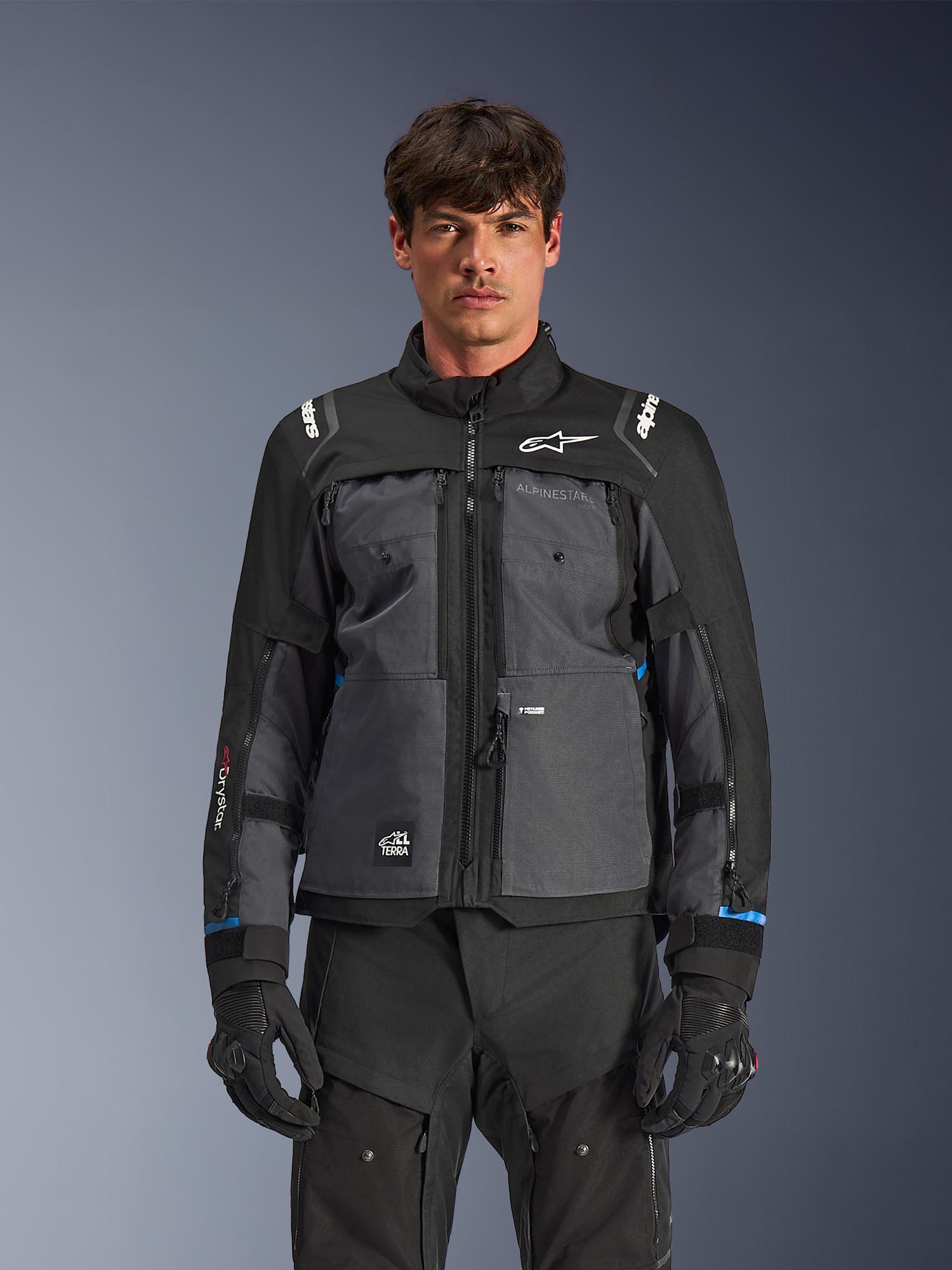 Alpinestars Cusco Drystar waterproof Motorcycle Textile Jacket black/dark grey L Figure 3