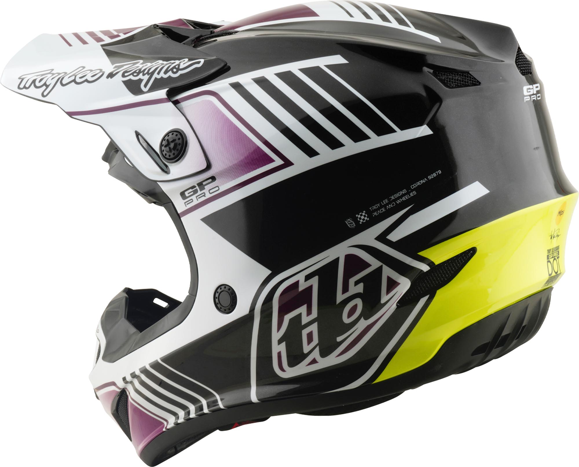 Troy Lee Designs GP Pro MIPS Segment Cască de motocross Negru/Violet M (57/58) Figura 5