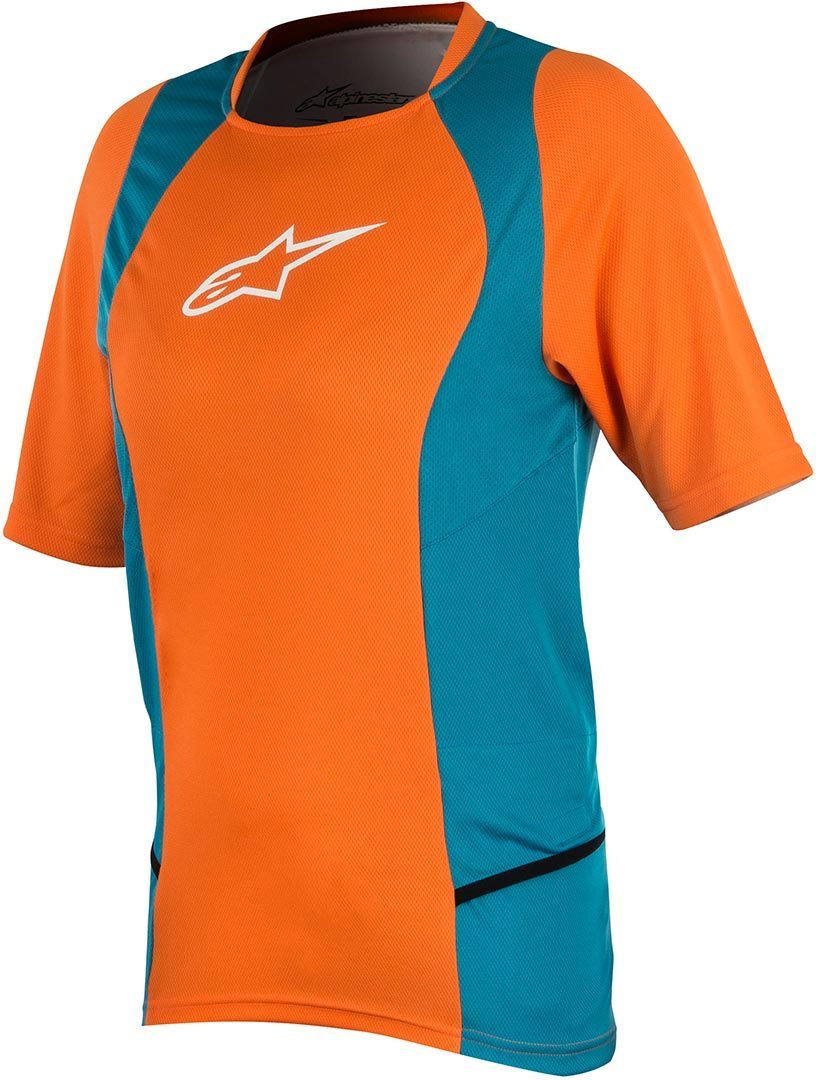 Alpinestars Stella Drop 2 SS Senhoras da bicicleta Jersey Laranja/Azul S Figura 1