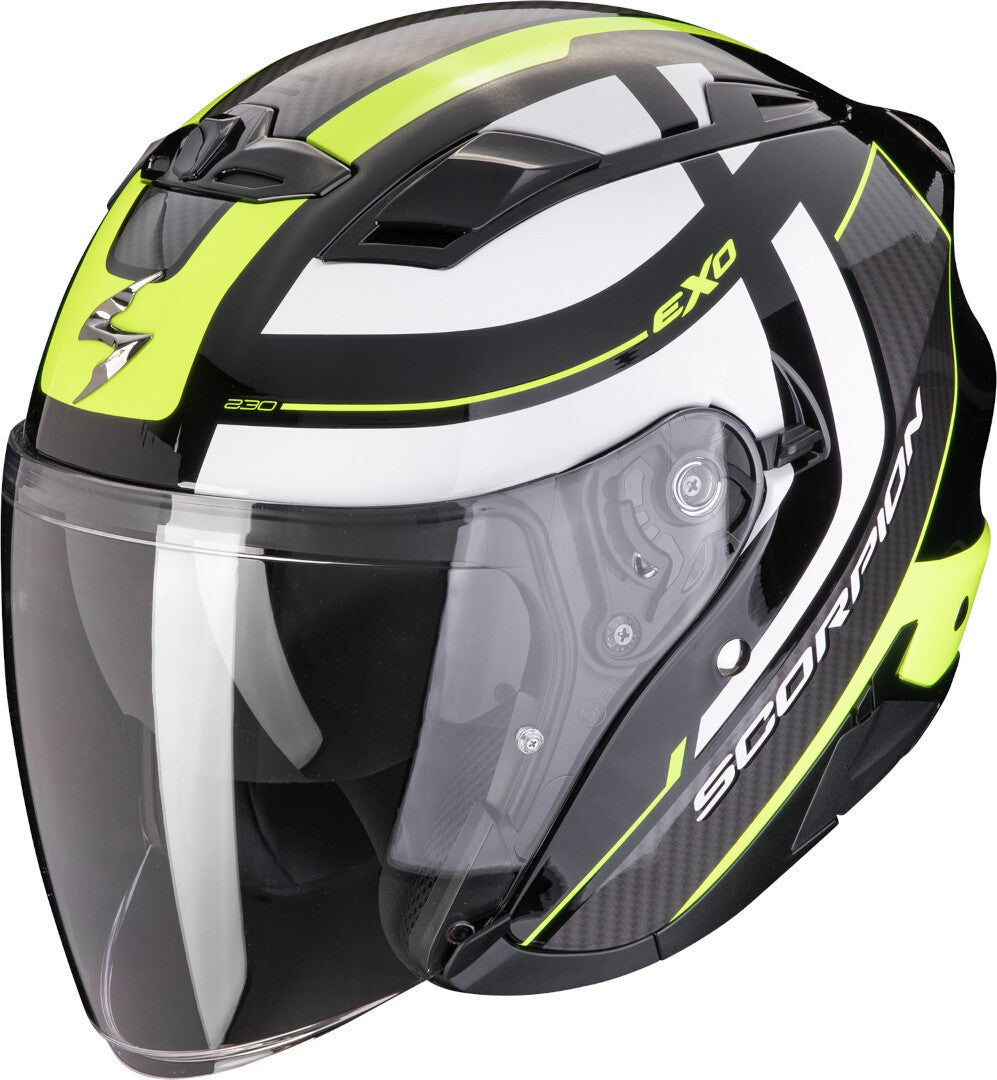 Scorpion Exo-230 Pul Jet Helmet black/white/yellow M (57/58) Figure 1