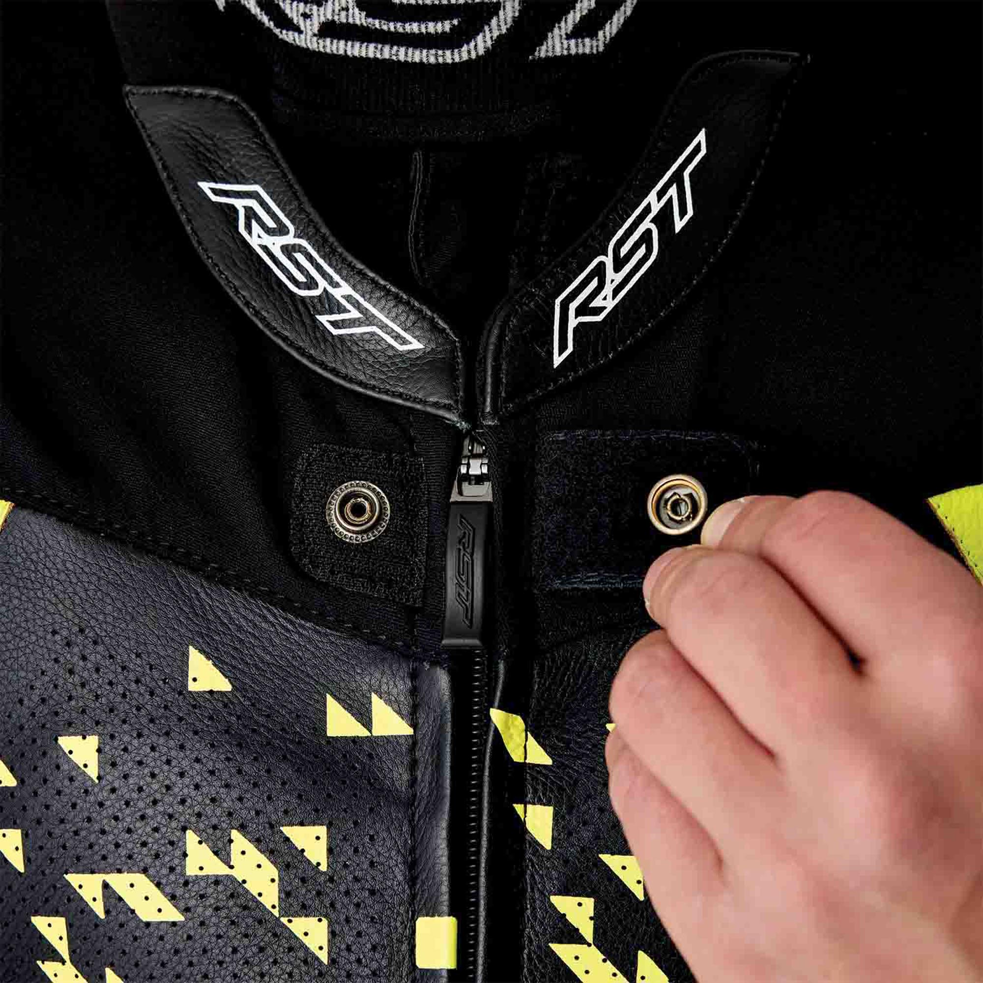 RST Pro Series D3O Airbag perforated 1-Piece Motorcycle Leather Suit fluo-yellow/black/neon-yellow 50 Figure 4
