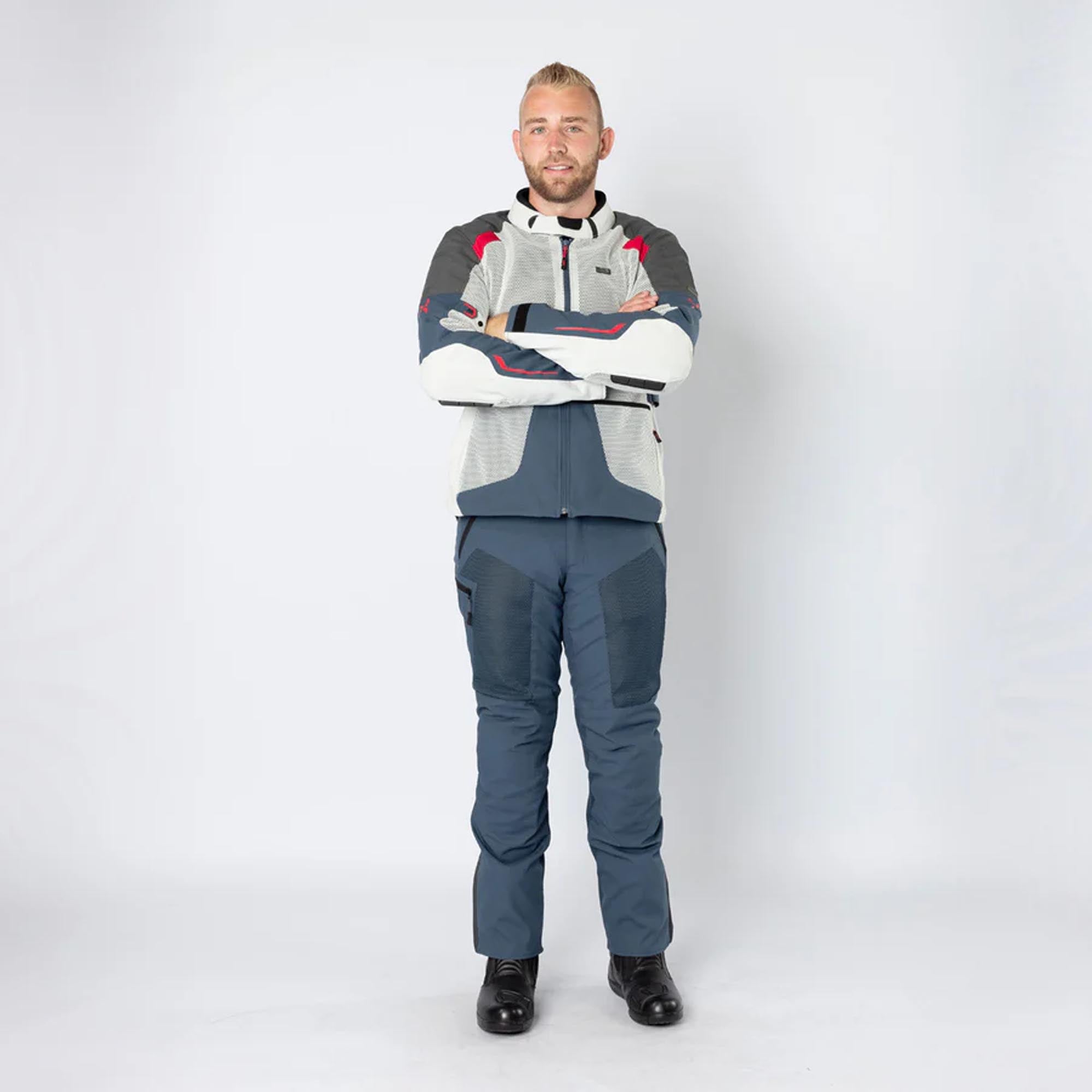 IXS Tourster-Big Air 1.0 Mesh Motorcycle Textile Jacket grey/blue/red/sand 5XL Figure 5