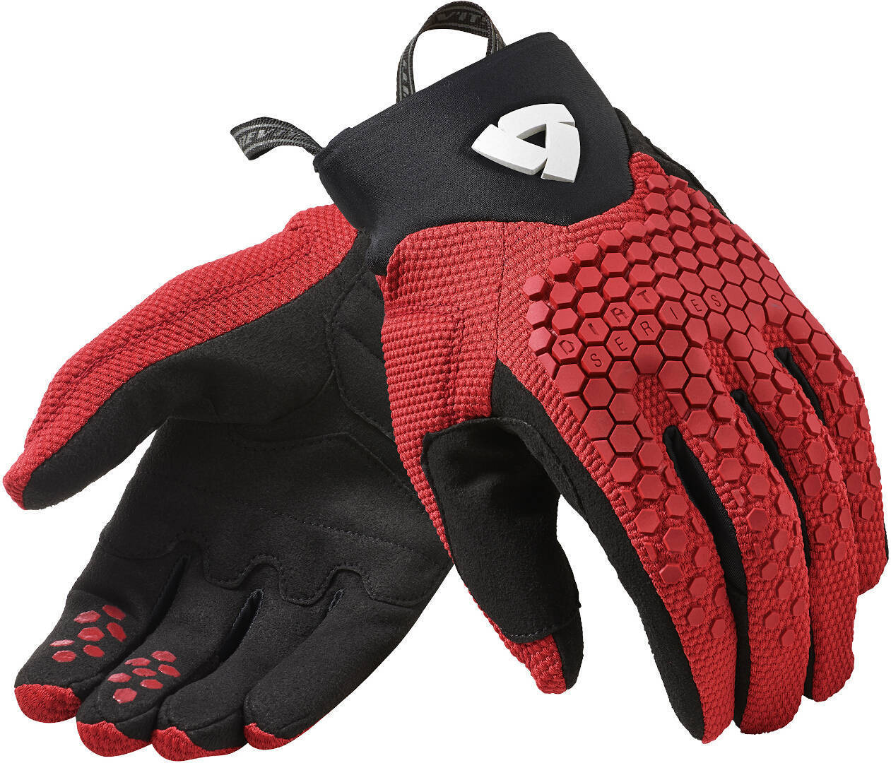 Revit Massif Motorradhandschuhe schwarz/rot S Abbildung 1