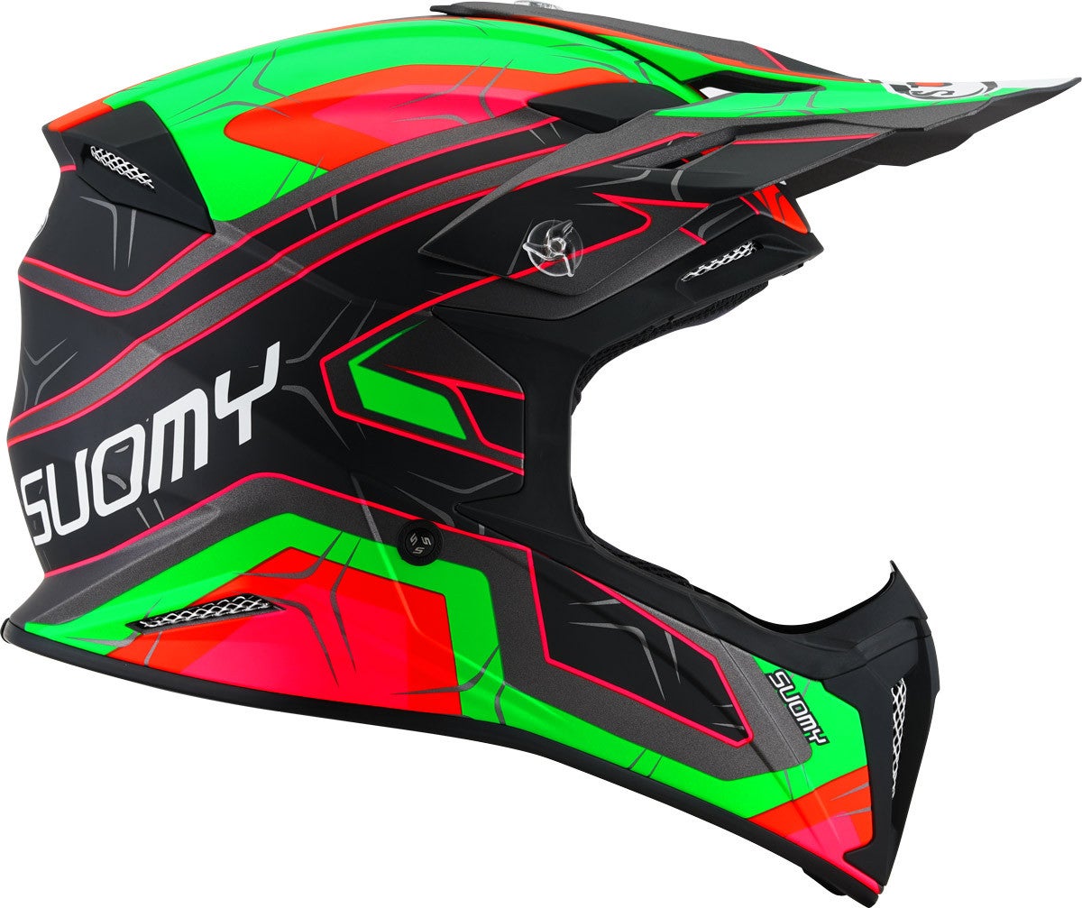 Suomy X-Wing Subatomic Motocross Helm schwarz/grün XXL (63) Abbildung 6