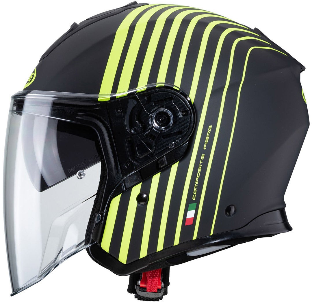 Caberg Flyon Bakari Casco Jet negro/amarillo L (59/60) Figura 2