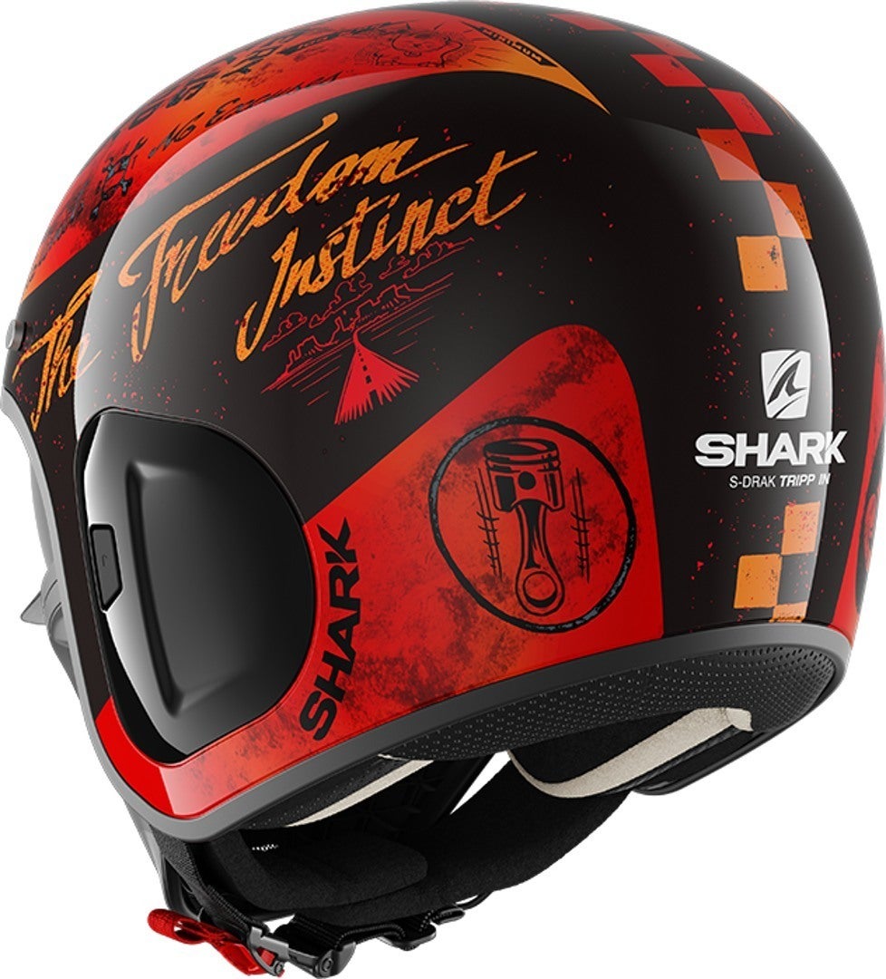 Shark S-Drak 2 Tripp In Jet Helma Černá/červená M (57/58) Obrázek 3