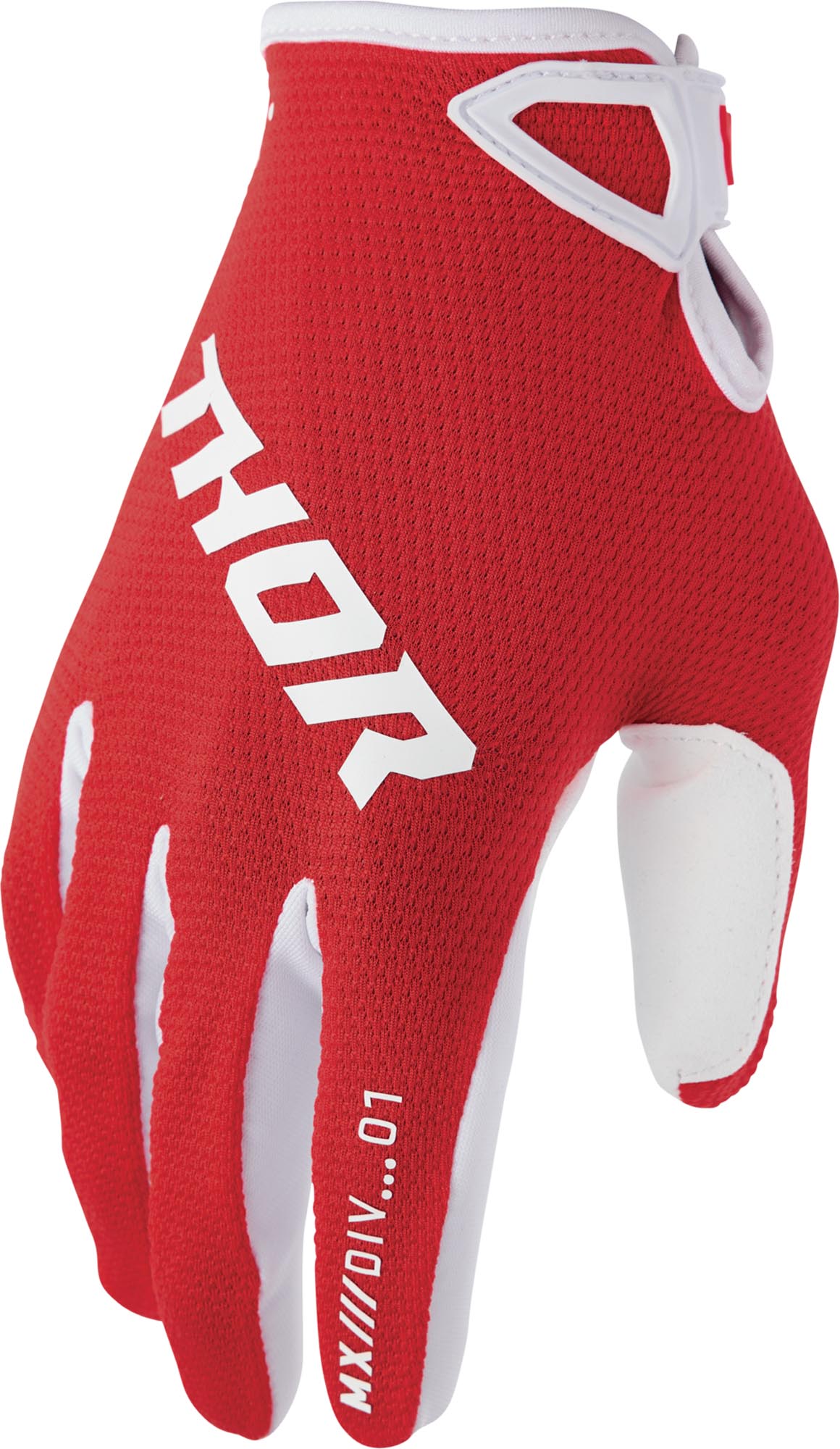 Thor Ridemode Static Jugend Motocross Handschuhe rot L Abbildung 1