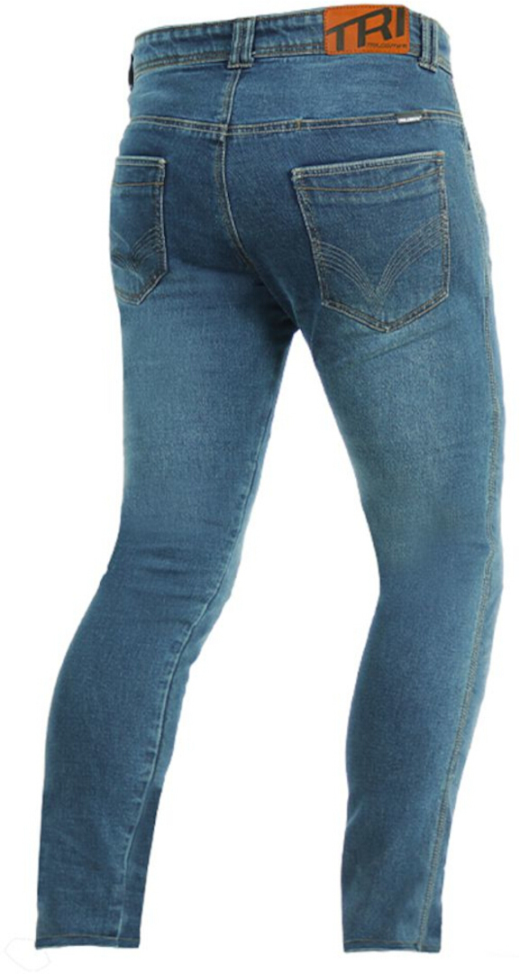 Side view of Trilobite Uptown Motorcycle Jeans