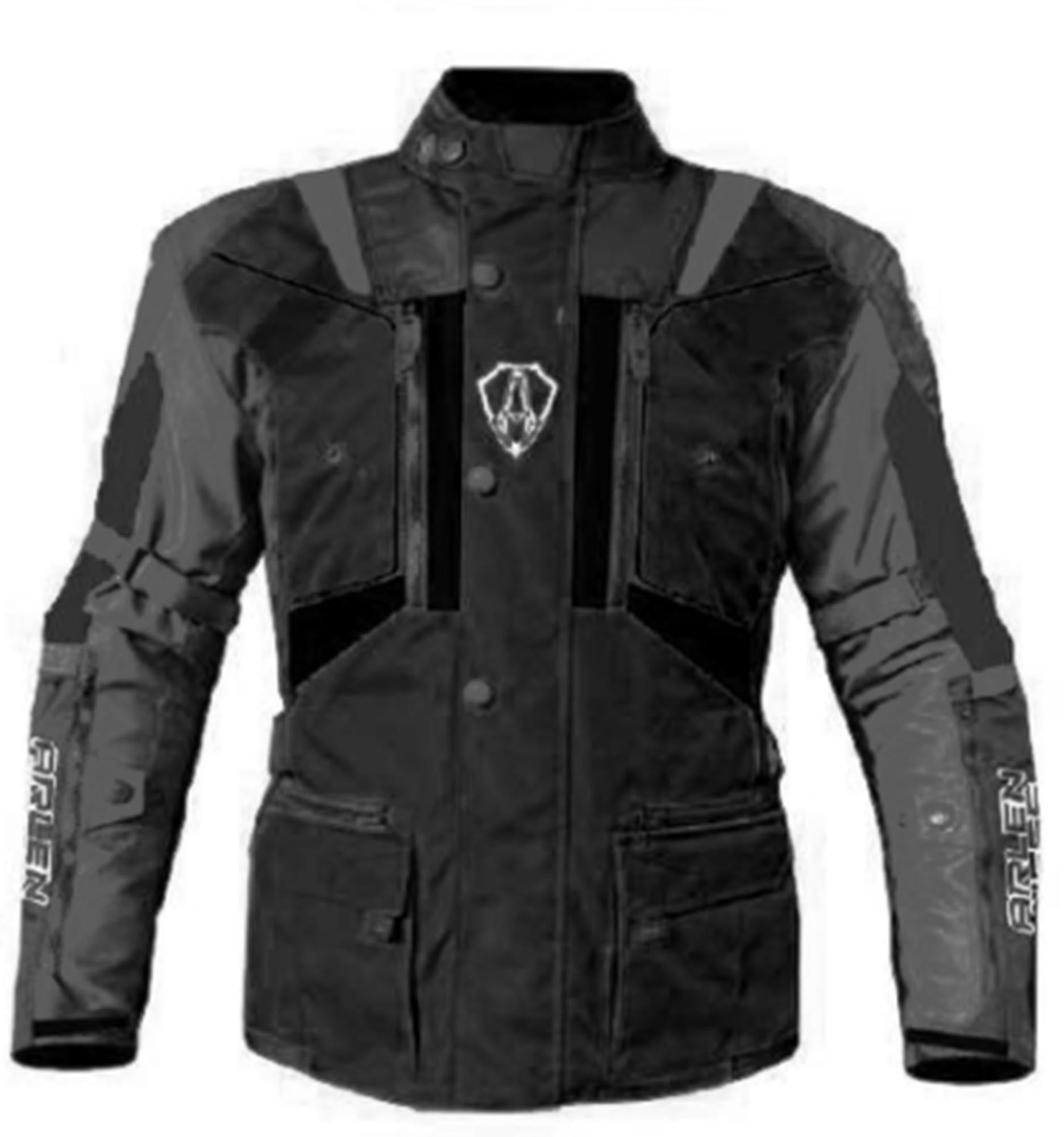Arlen Ness Tujura waterproof Motorcycle Textile Jacket black/dark grey 58 Figure 1
