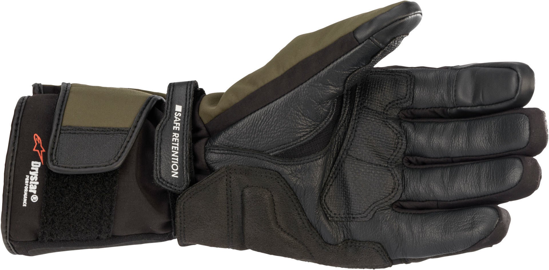 Alpinestars Denali Aerogel Drystar Motorcykel handske sort/grøn/gul L Figur 2