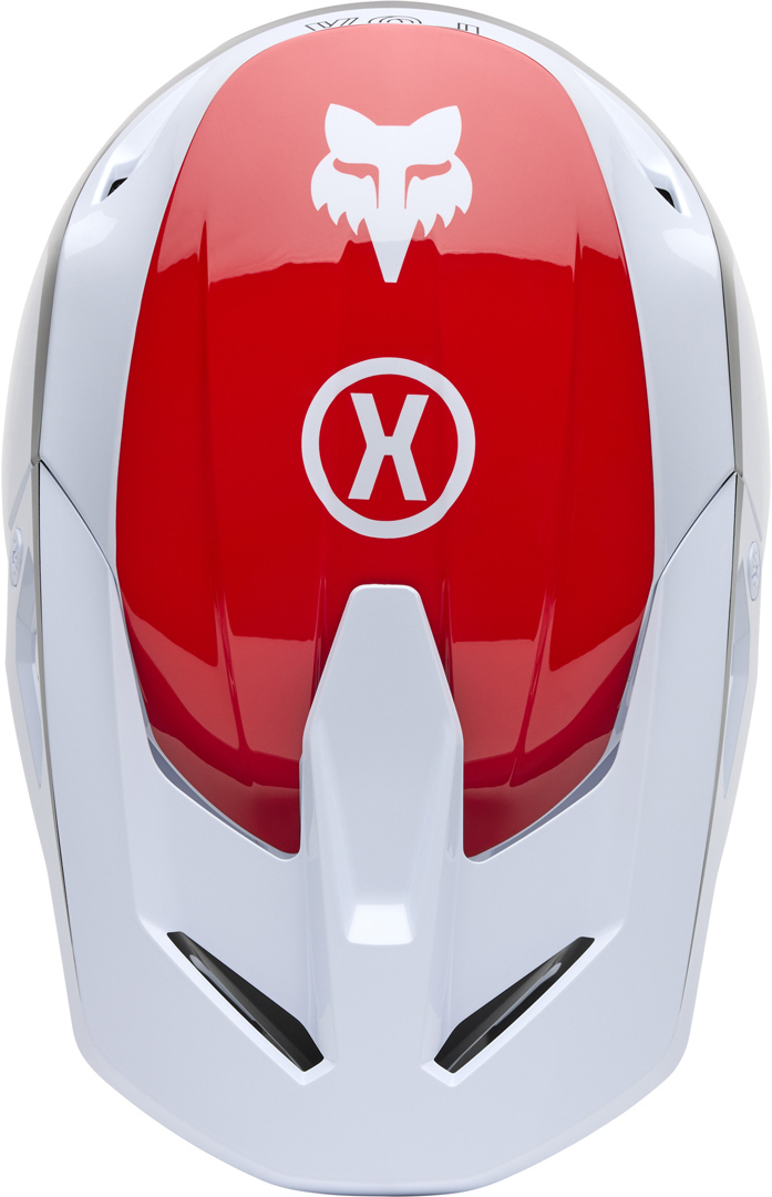 FOX V1 Flow MIPS Motocross Helm weiß/rot S (55/56) Abbildung 4