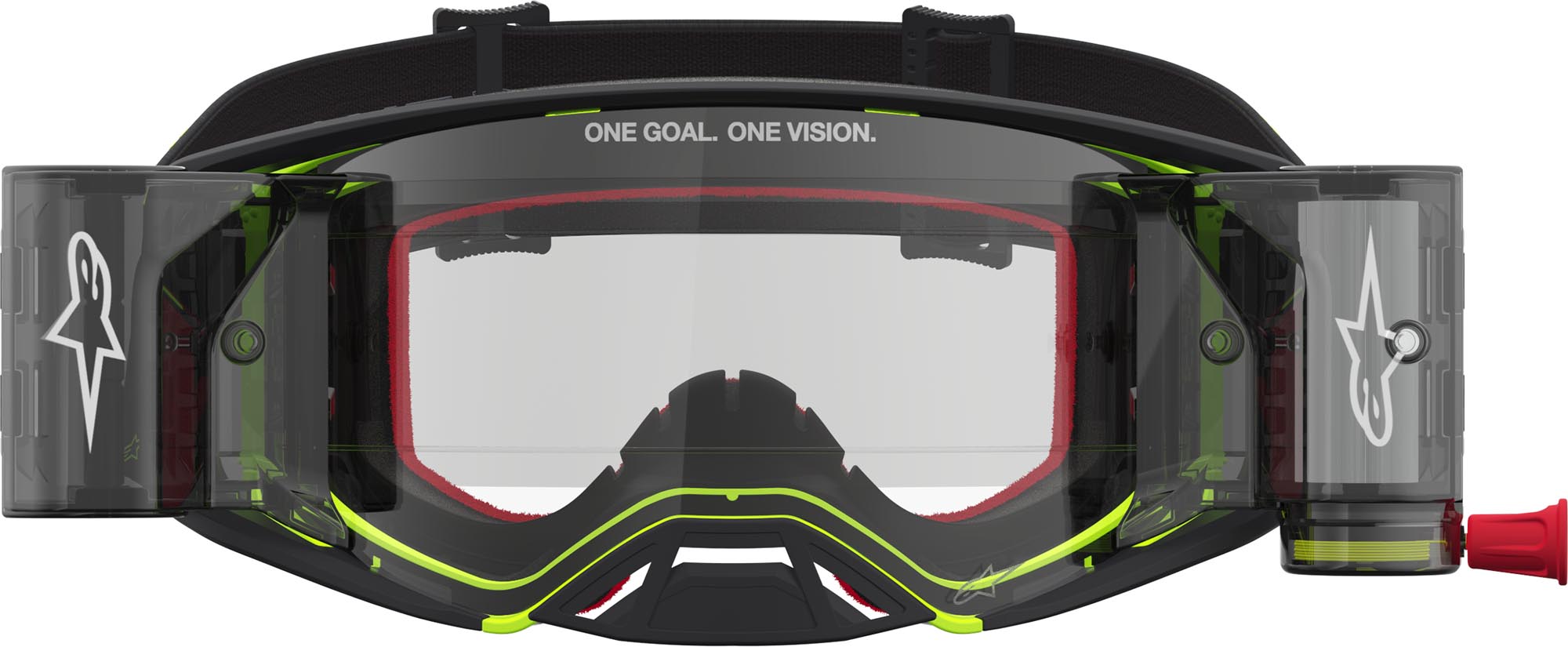 Alpinestars Supertech Firma Roll-Off Motocrossbriller sort/neon/gul Figur 4