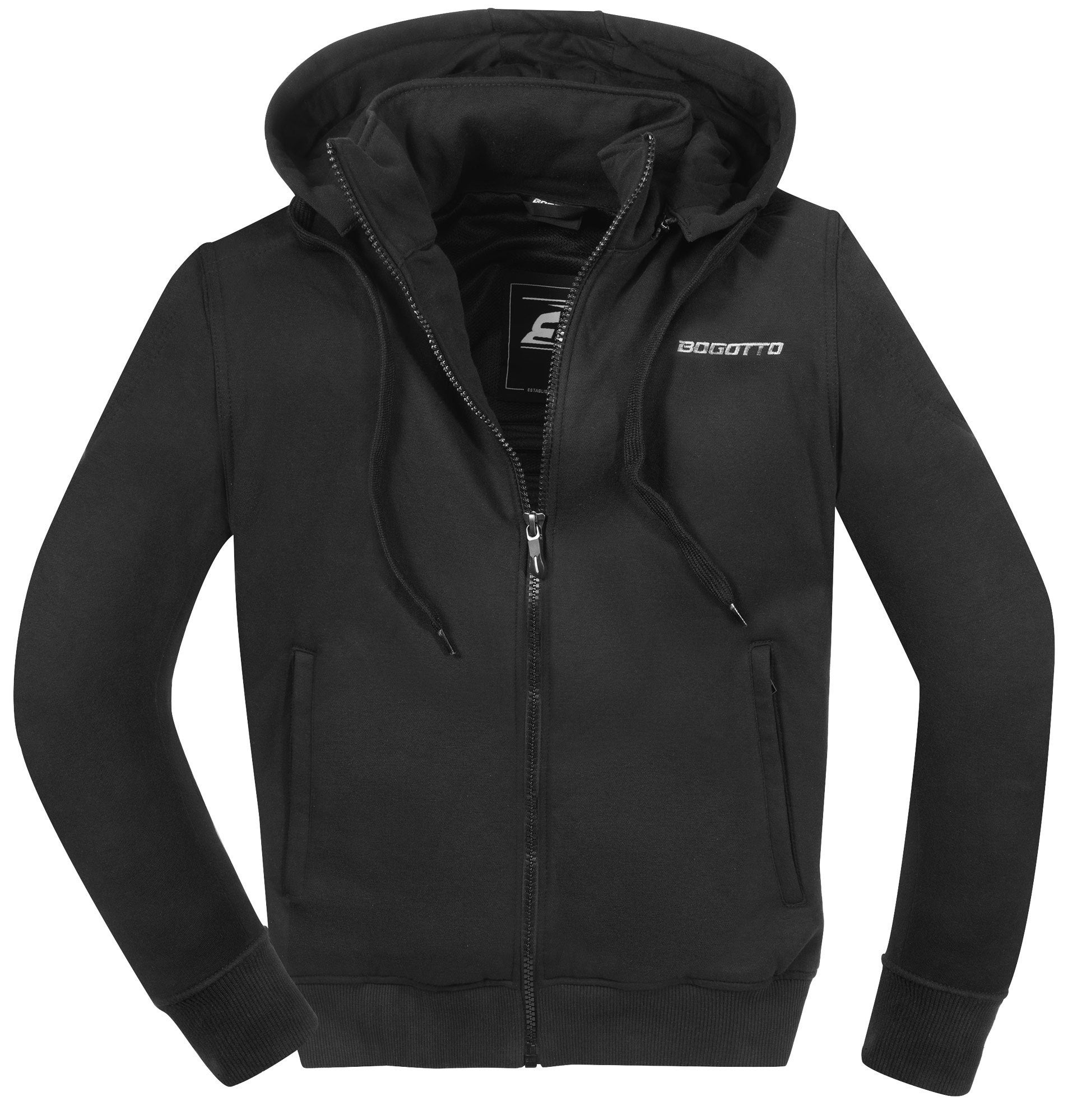 Bogotto R-Ace Sweat à capuche zippé de moto noir L Figure 5