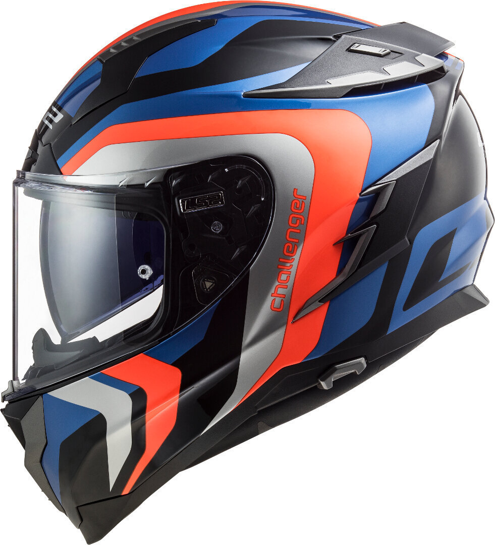 LS2 FF327 Challenger Galactic Helm blau/orange M (57/58) Abbildung 4