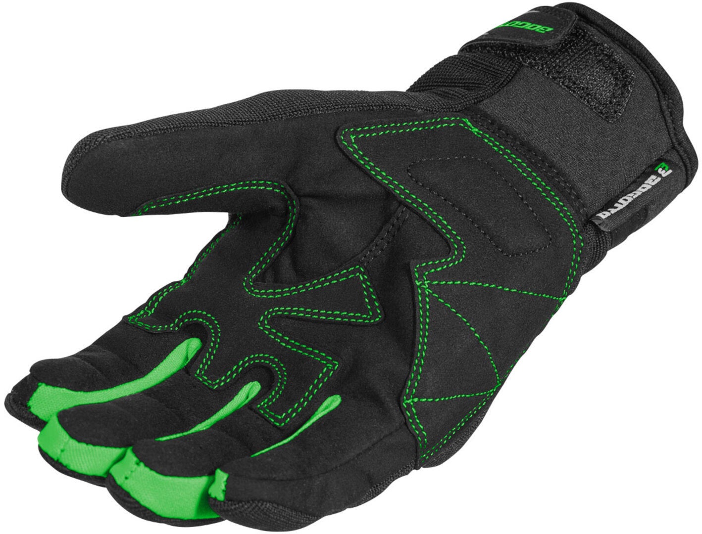 Bogotto F-ST Motorcykelhandsker sort/grøn L Figur 2