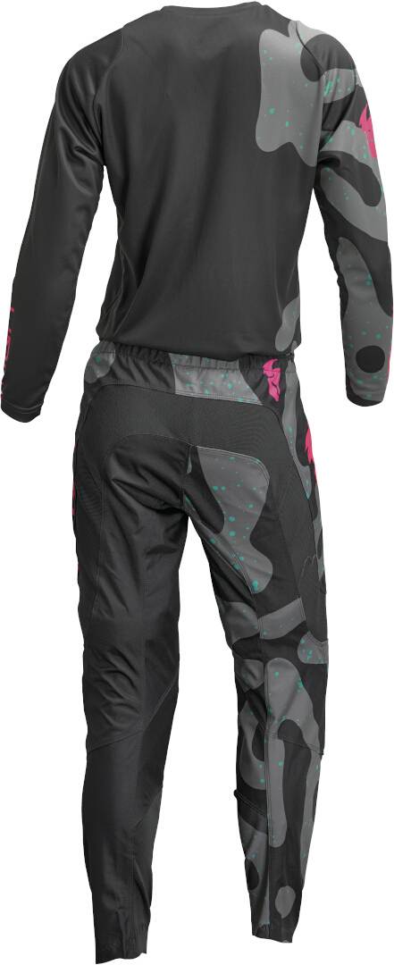 Thor Sector Disguise Tricou feminin de motocross Gri/roz XS Figura 4