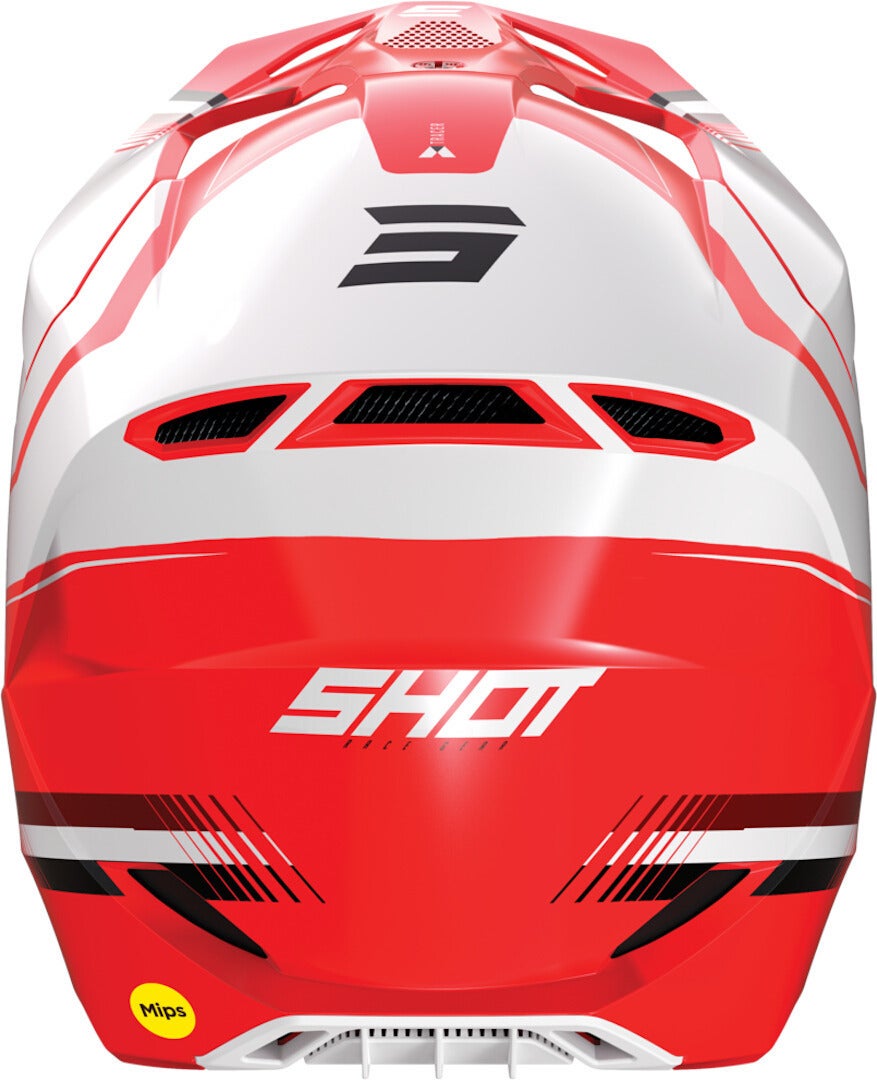 Shot Race Tracer Motorcross helm rood/wit S (55/56) Figuur 2