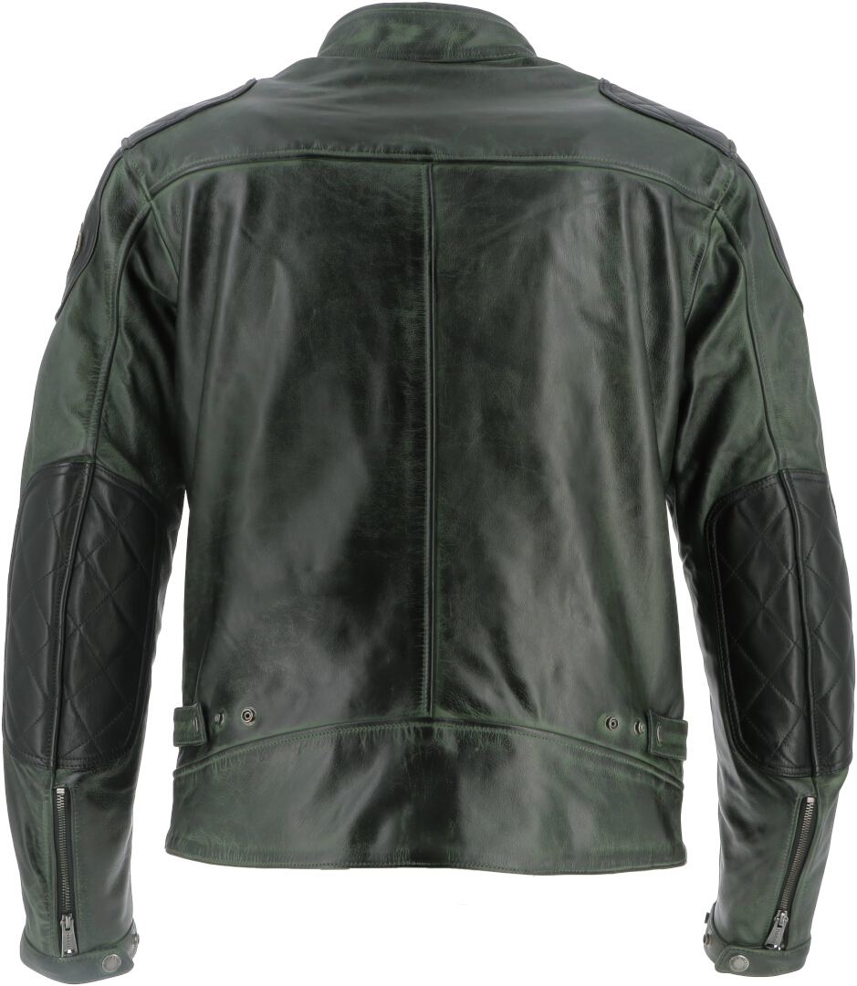 Helstons Trevor Motorcycle Leather Jacket green/black M Figure 2