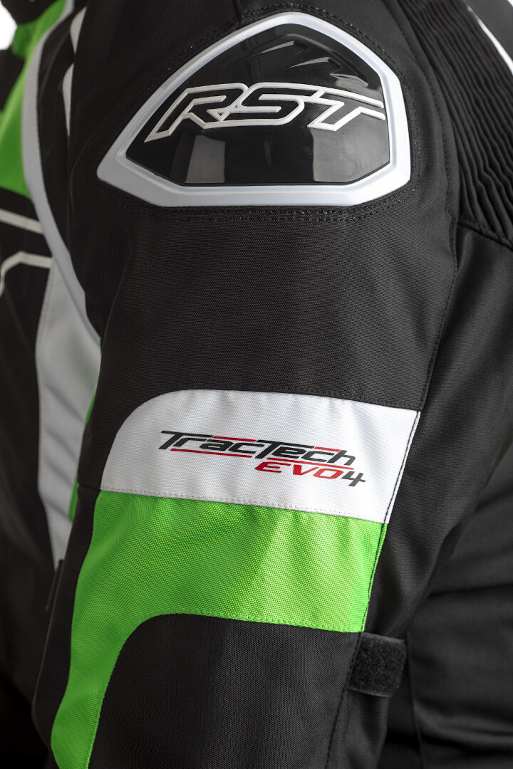 RST Tractech EVO 4 Motorfiets textiel jas zwart/groen XL Figuur 3