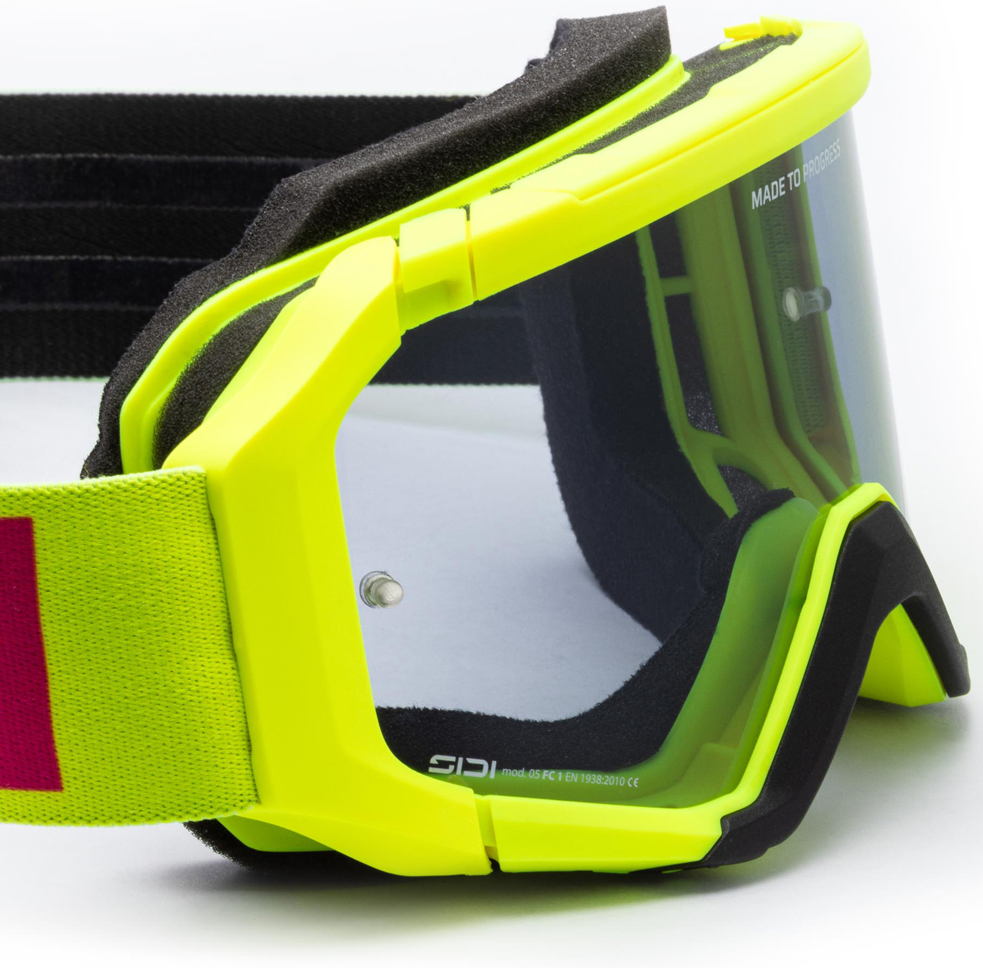 Sidi Gravix Smoke Motocrossbril Geel/Groen Figuur 3