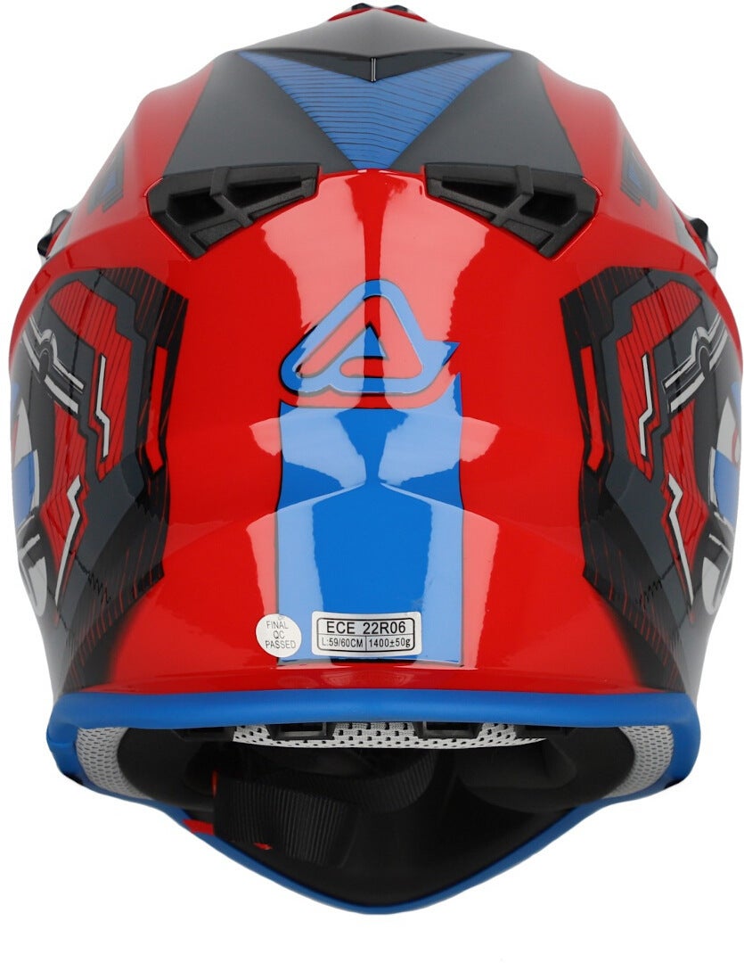 Acerbis Linear Graphic 2024 Casco da motocross rosso/blu L (59/60) Figura 4