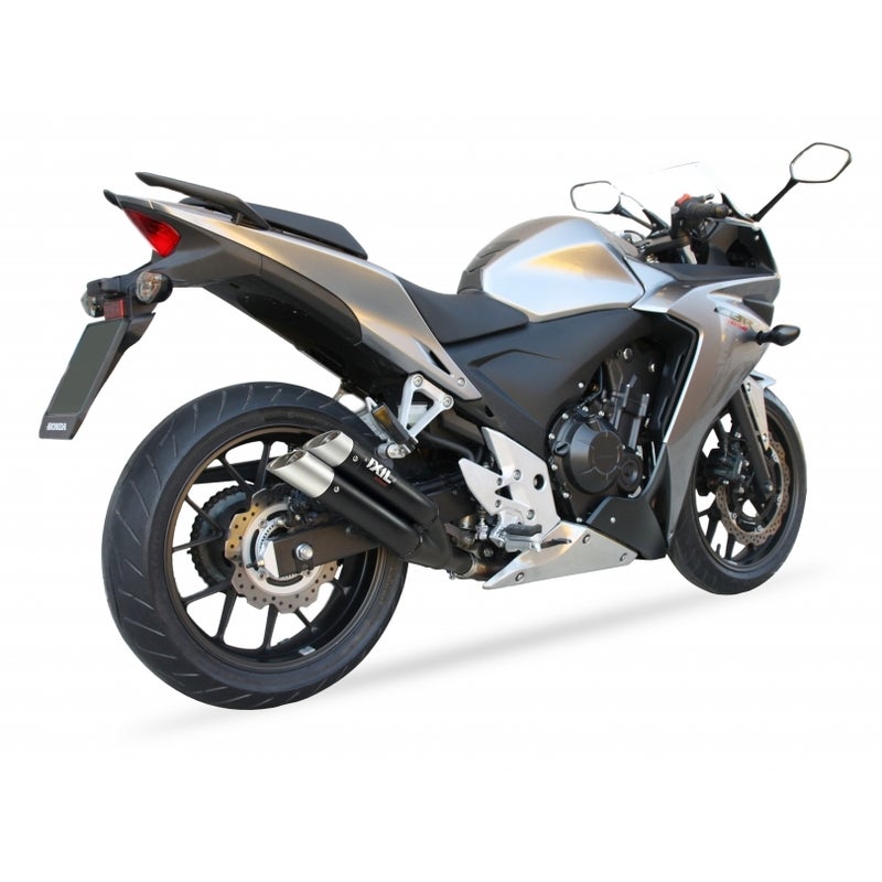 IXIL Silenciador Dual Hyperlow L3XB Aço Inoxidável Preto / Alumínio - Honda CBR500R - XH6333XB Figura 4