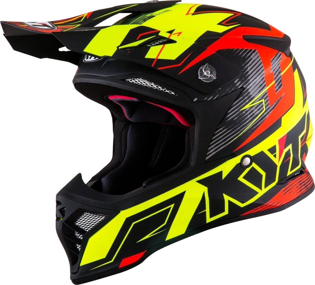 KYT Skyhawk Digger Motocross Helm gelb/orange L (59/60) Abbildung 4