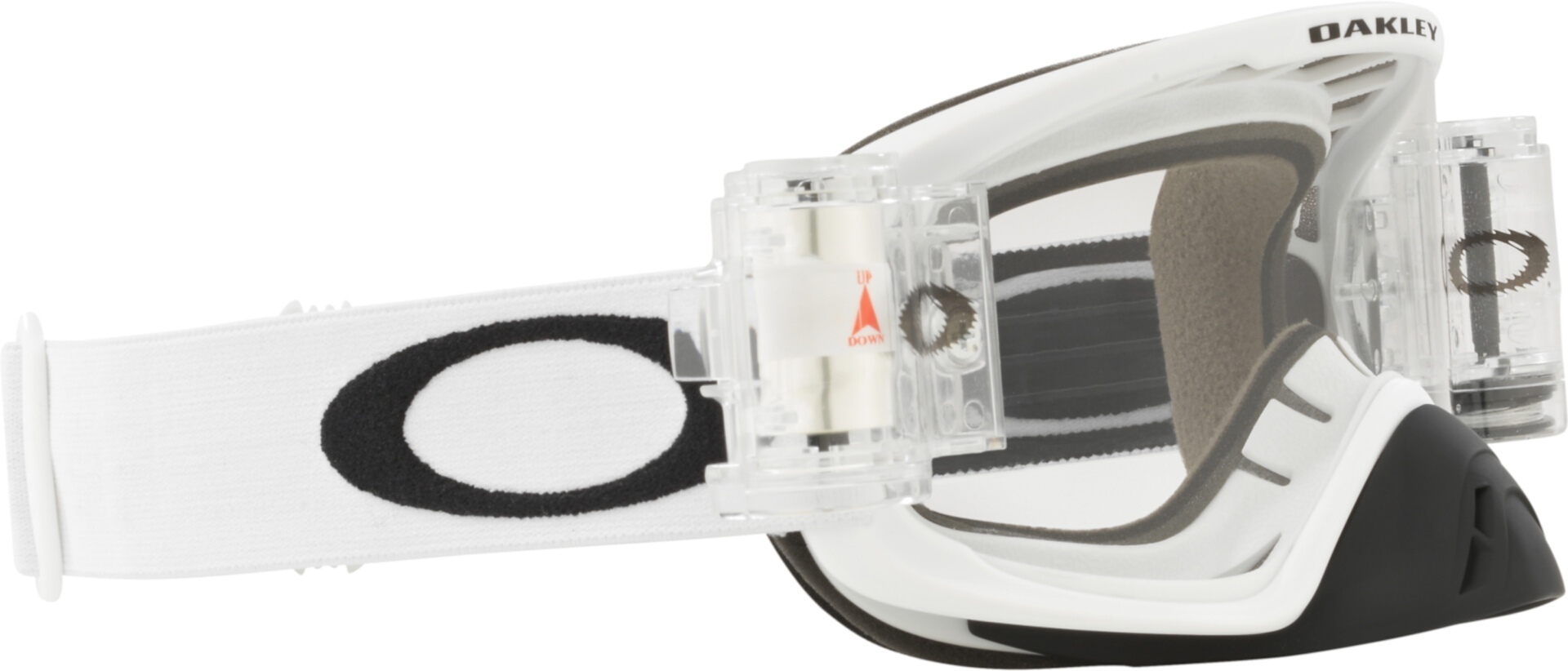 Oakley O-Frame 2.0 Pro Race Ready Matte Roll Off Motocross Goggles white Figure 3