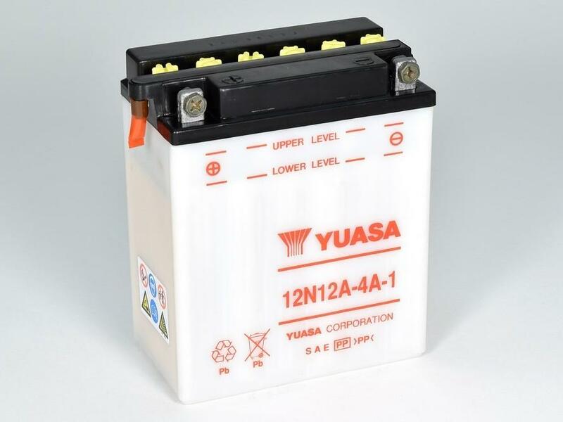 YUASA YUASA konventionellt YUASA-batteri utan syrapaket - 12N12A-4A-1 Batteri utan syrapaket Figur 2