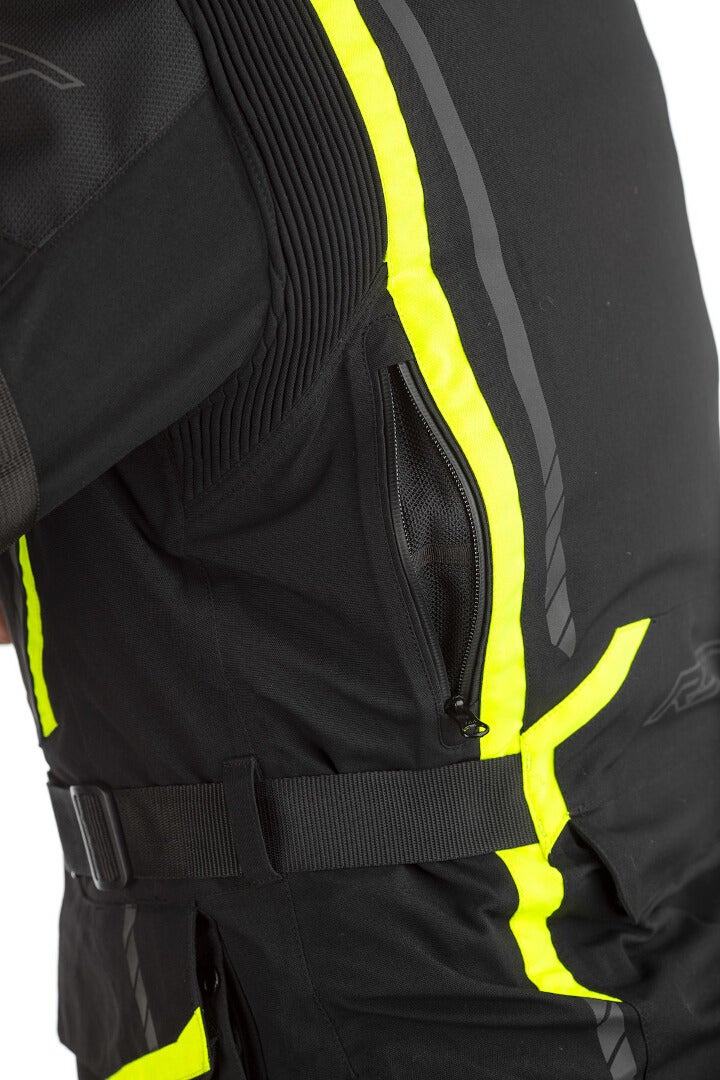 RST Pro Series Pathfinder Motorcycle Texte Jacket black/neon-yellow 3XL Figure 3