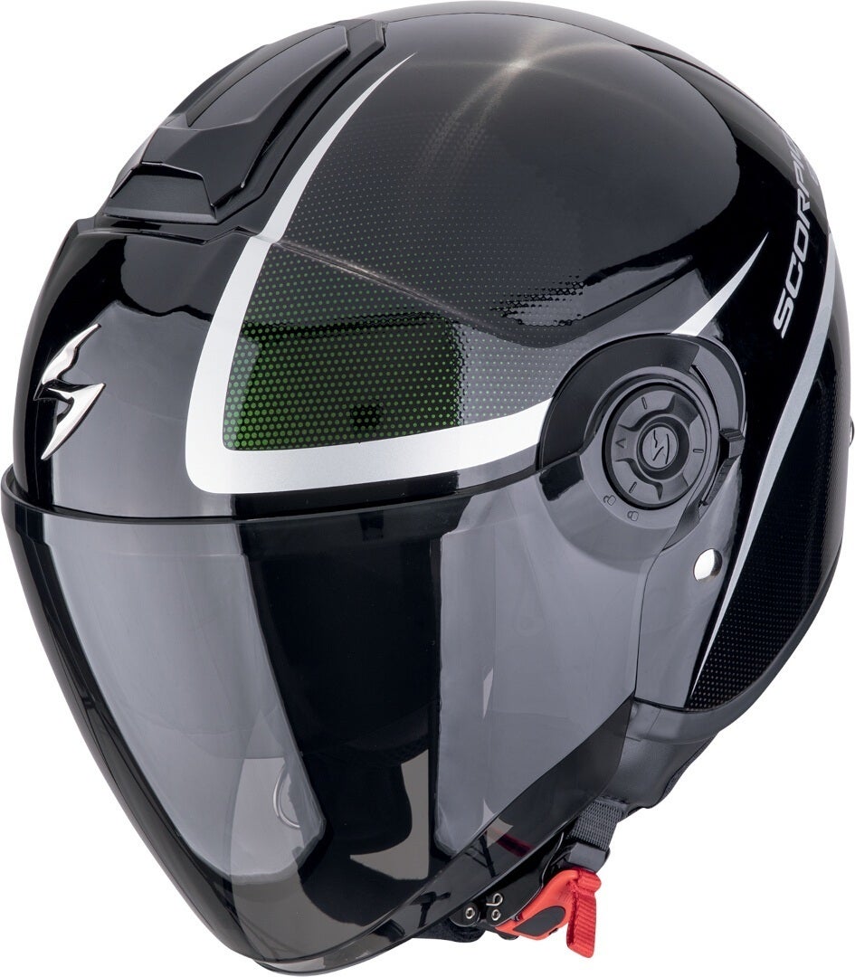 Scorpion EXO-City II Intercity Cască cu reacție Negru/Verde S (55/56) Figura 1