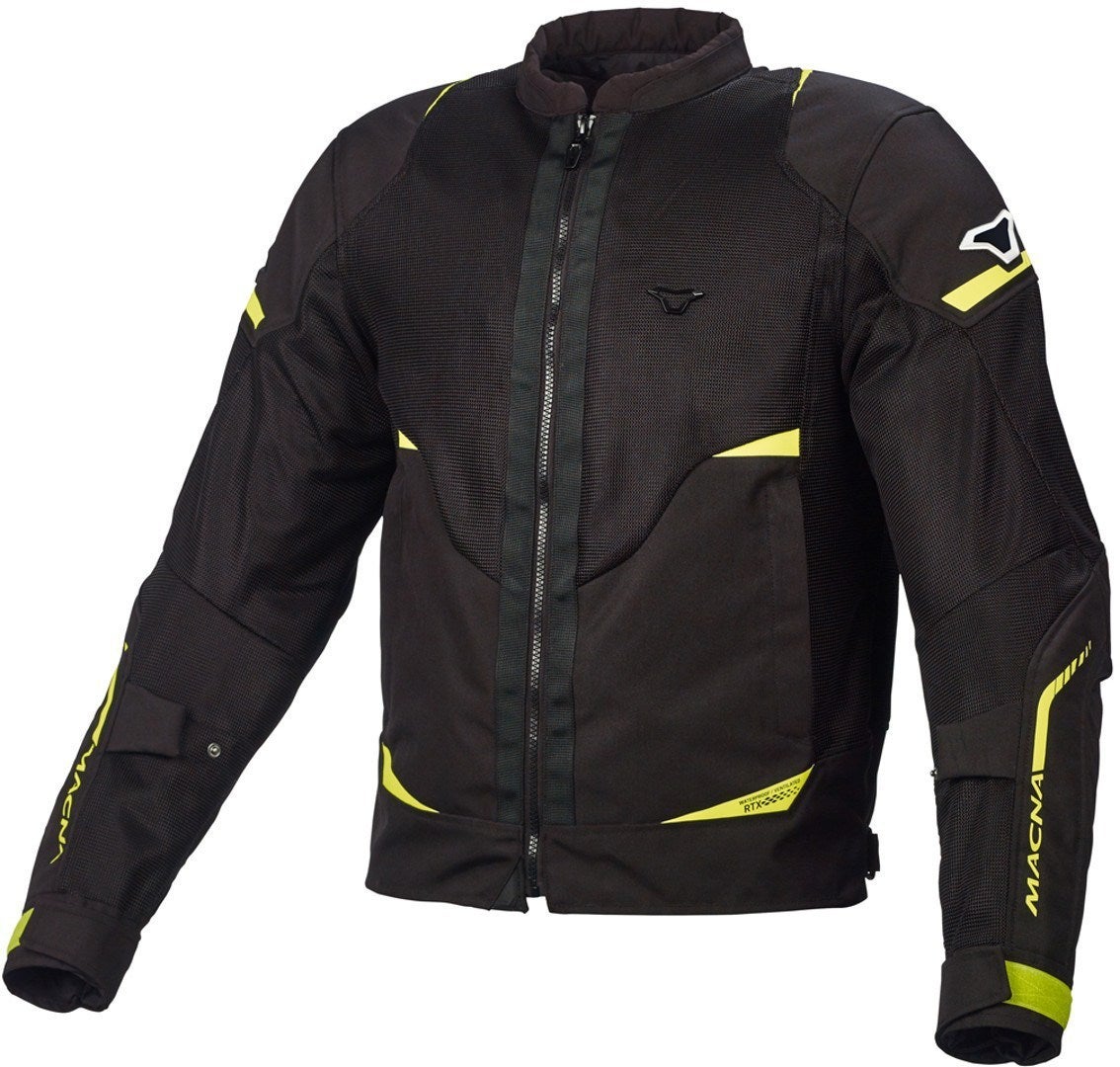 Macna Hurracage Motorcycle Textile Jacket black/yellow 4XL Figure 1