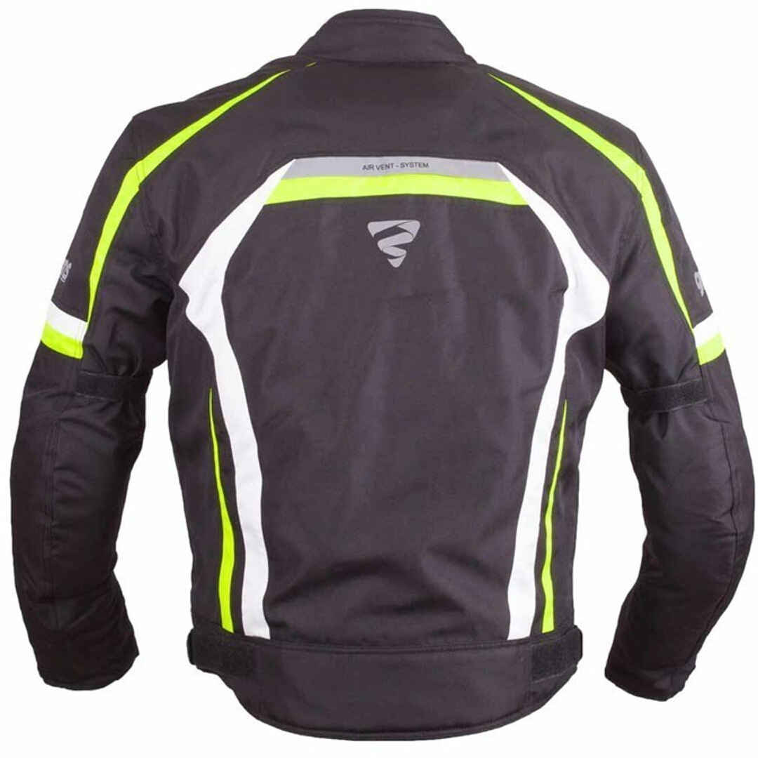 GMS Pace Motorcycle Textile Jacket black/white/neon-yellow L Figure 5