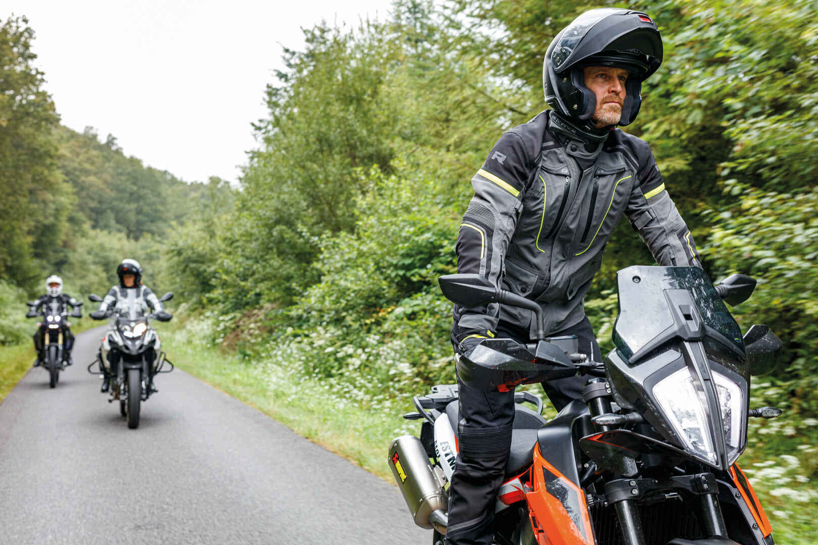 Richa Infinity 2 Pro Motorcycle Textile Jacket grey/black/yellow 5XL Figure 4