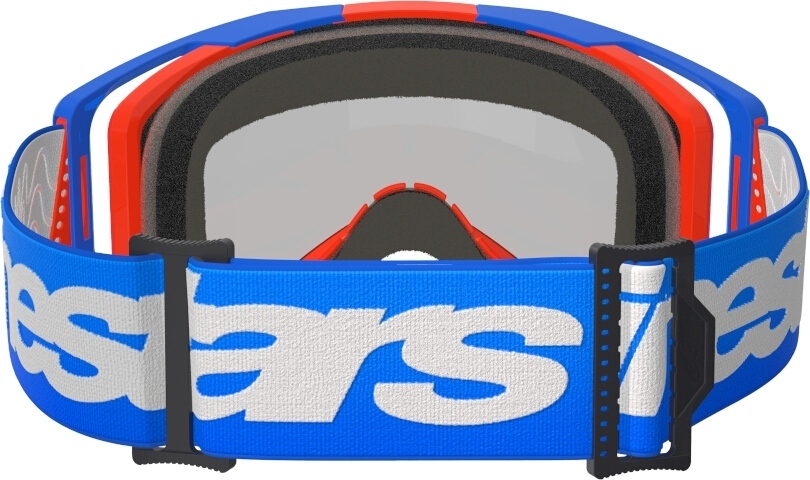 Alpinestars Vision 8 Wordmark Mirror Motocross Glasögon Blå/vit Figur 4