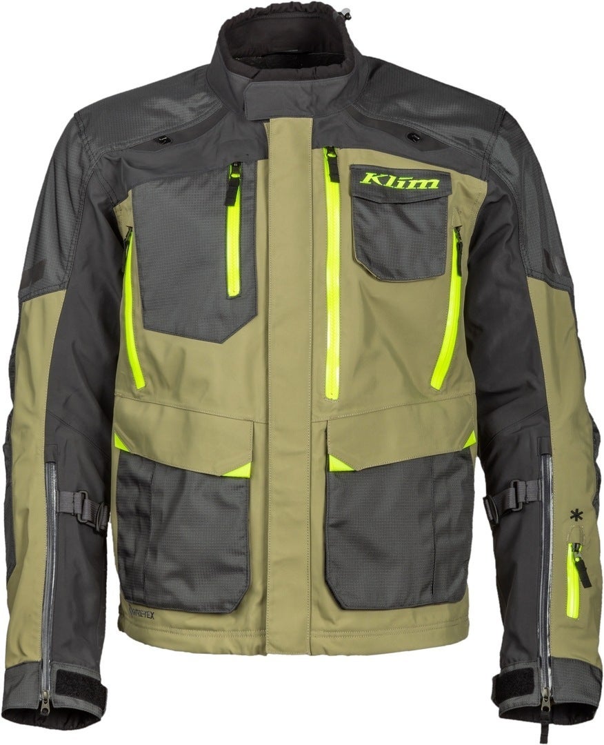 Klim Carlsbad Gore-Tex Motorcycle Textile Jacket grey/green 3XL Figure 5