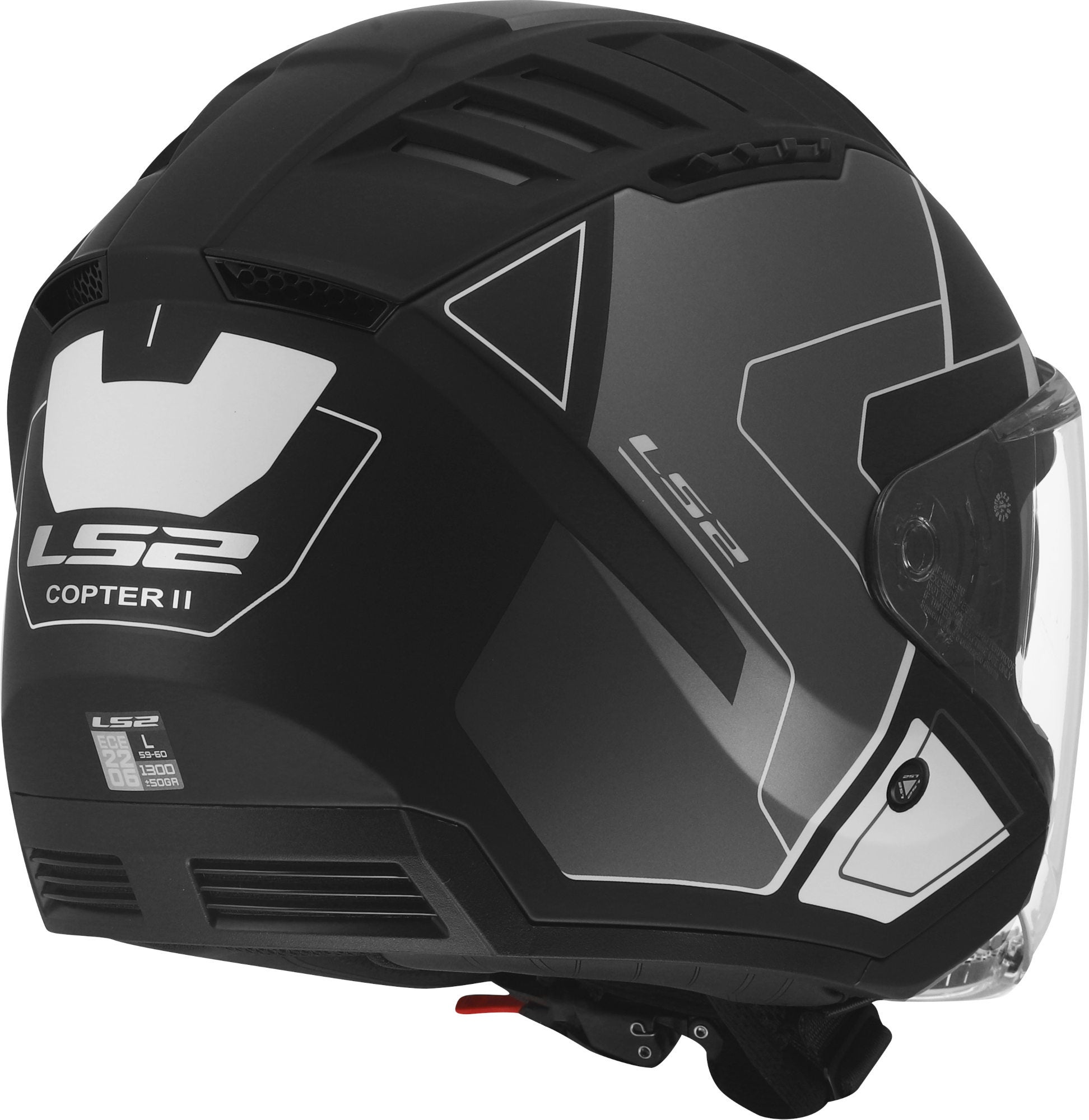 LS2 OF600 Copter II Tango Casco a reacción gris L (59/60) Figura 6