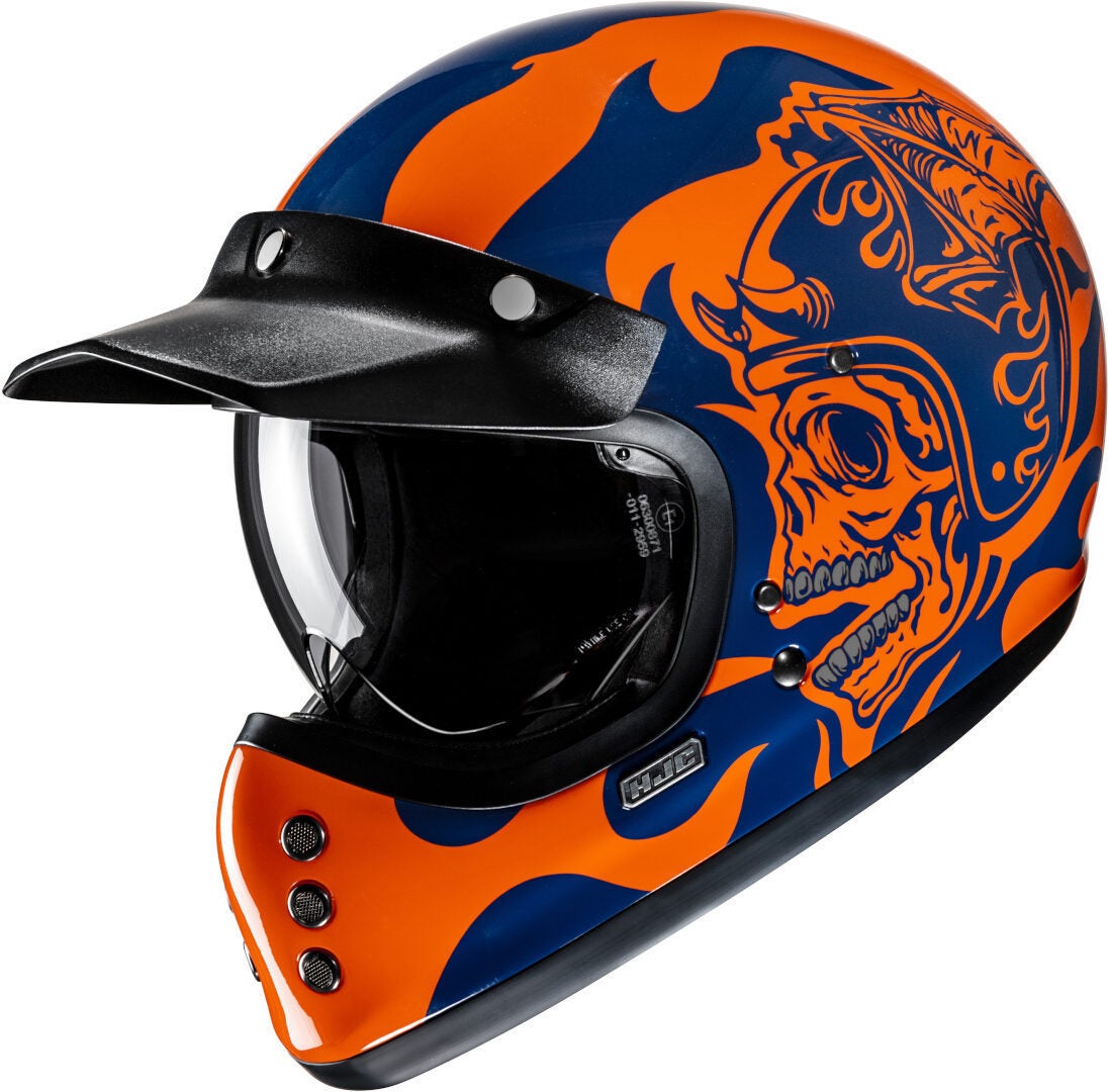 HJC V60 Flame Casco Arancione/blu L (58/59) Figura 6