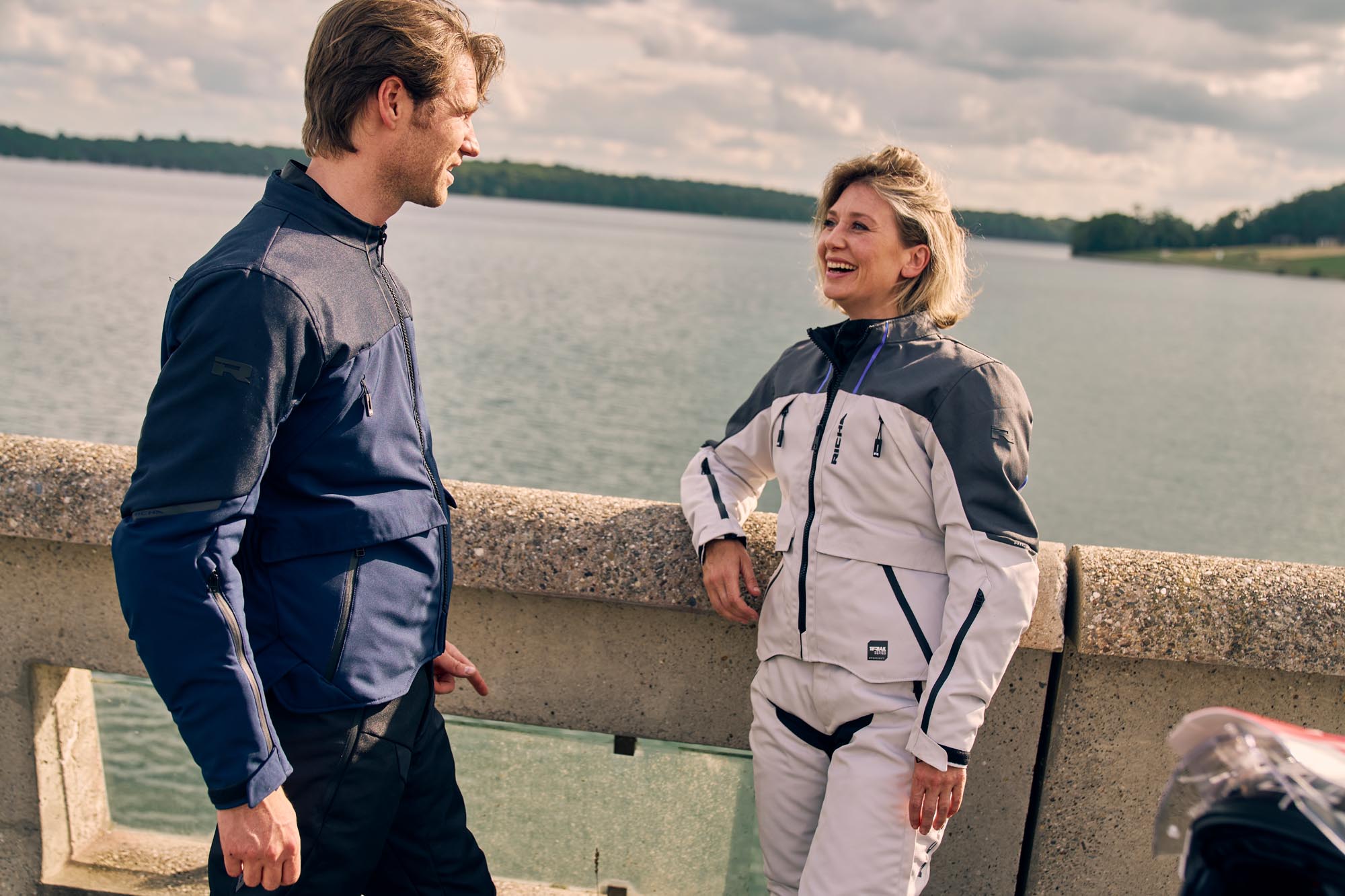 Richa Eternity ūdensnecaurlaidīga dāmu motociklu tekstila jaka pelēks 2XL 11. attēls