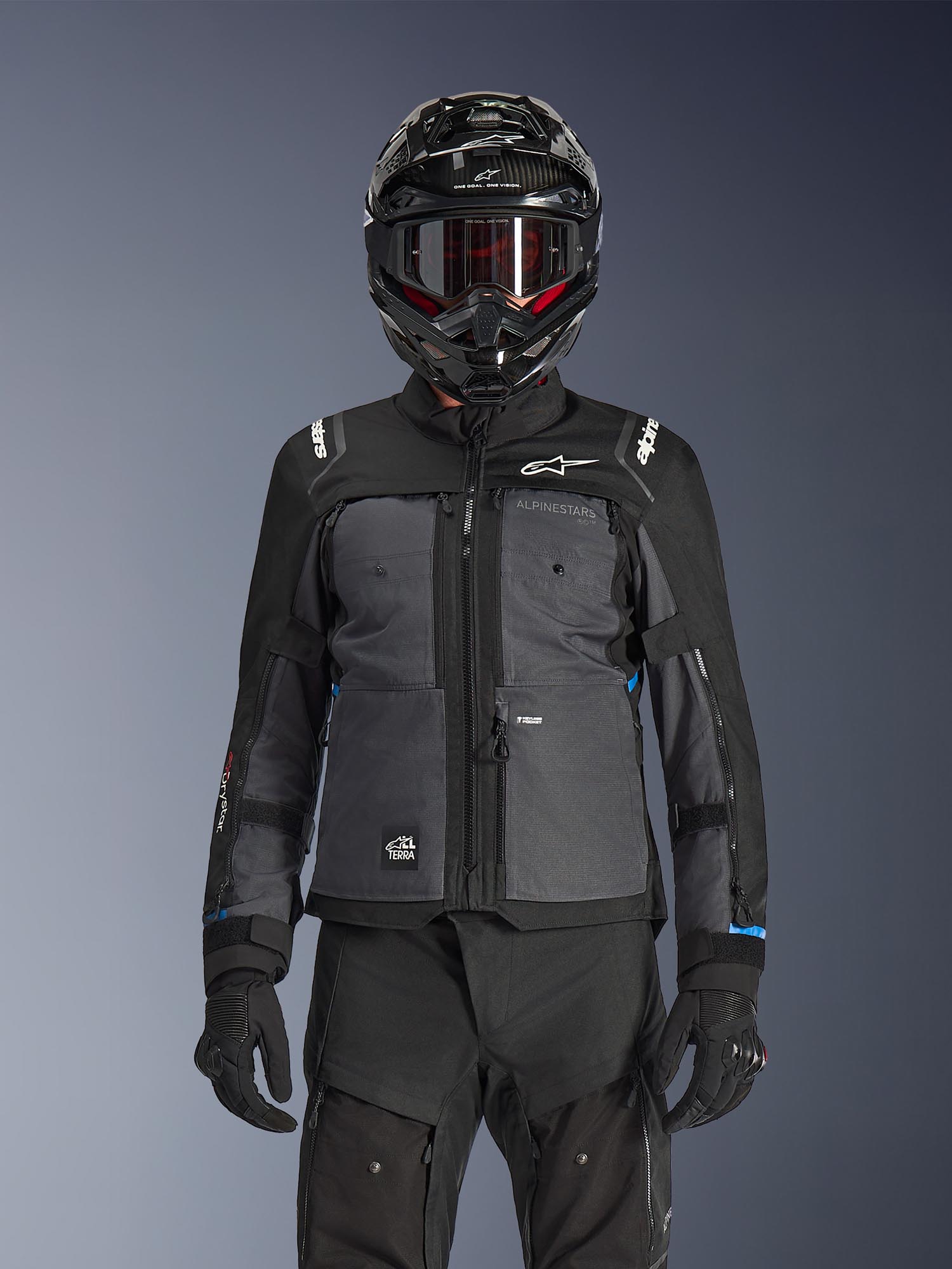 Alpinestars Cusco Drystar waterproof Motorcycle Textile Jacket black/dark grey L Figure 8