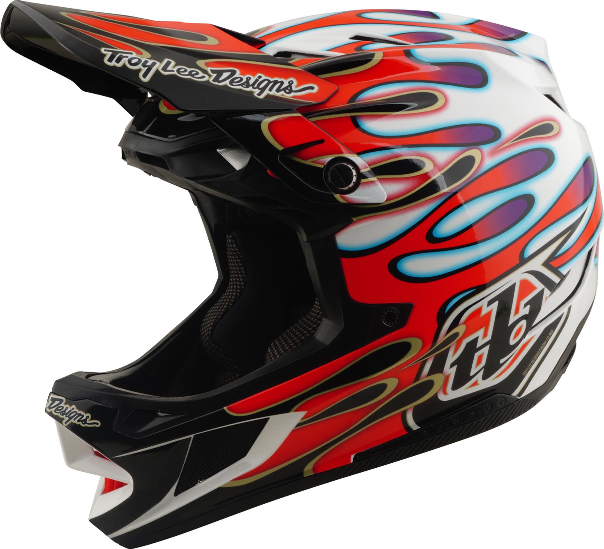 Troy Lee Designs D4 Composite MIPS Overspray Comando de Descida Artigo principal Figura 1
