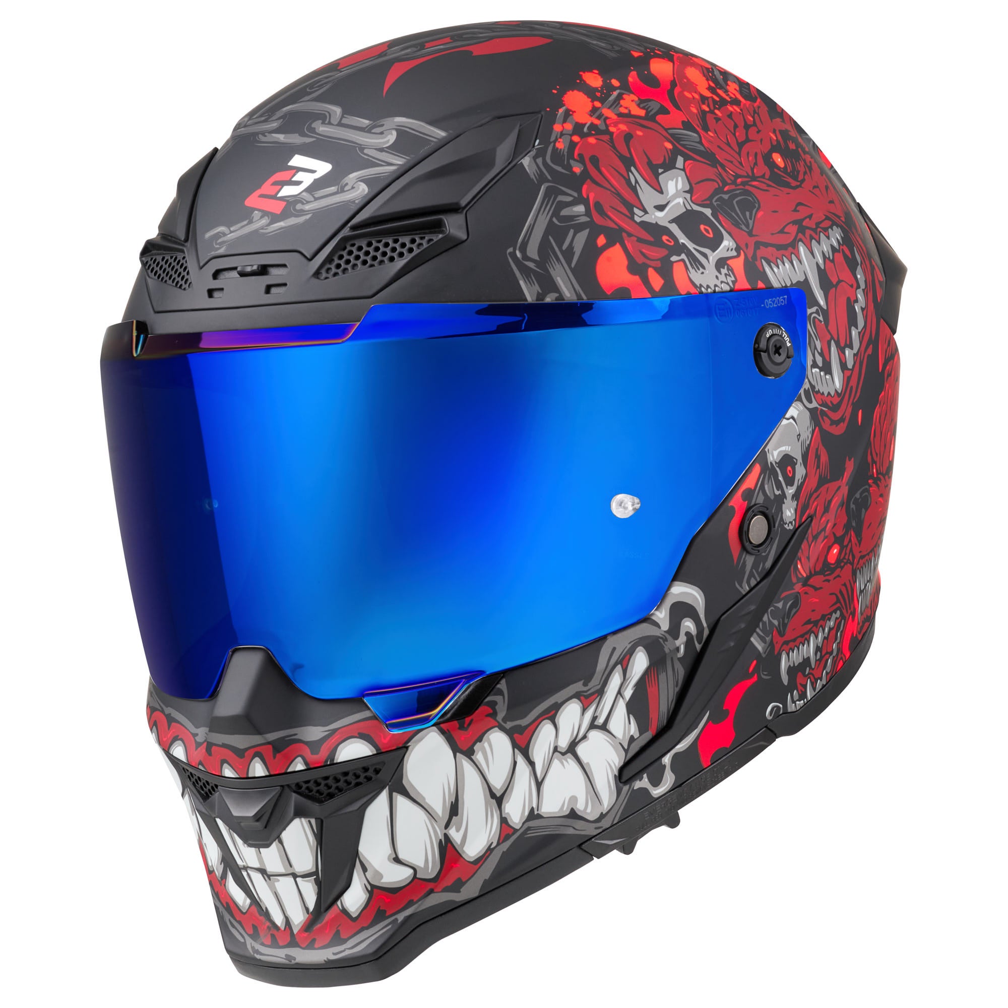 Bogotto Blade Gatekeeper Helm schwarz/grau/rot 2XL Abbildung 13