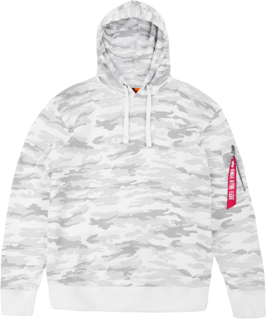 Alpha Industries X-Fit Hoodie vit/grå L Figur 1
