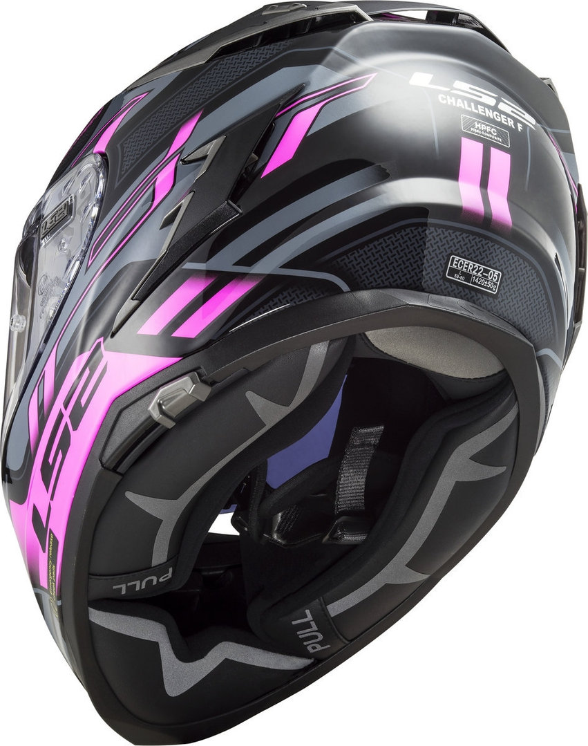 LS2 FF327 Challenger Spin Helm zwart/roze M (57/58) Figuur 4