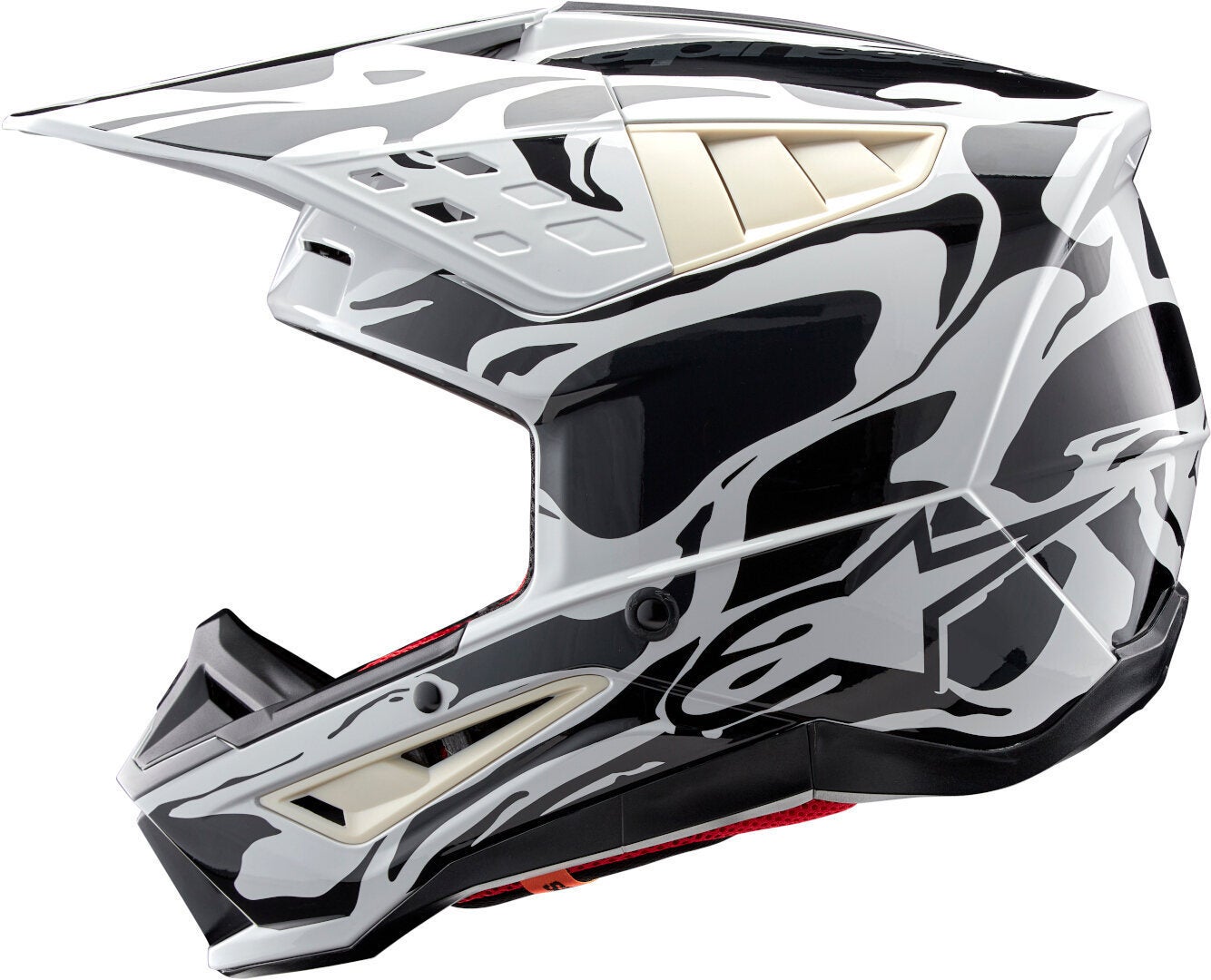 Side view of Alpinestars S-M5 Mineral 2024 Motocross Helmet