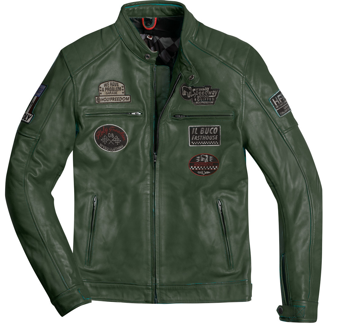 HolyFreedom Zero Evolution Jachetă de piele de motocicletă Articolul principal Figura 1