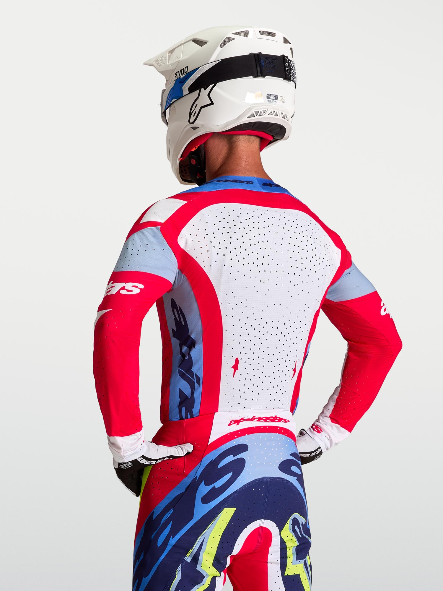 Alpinestars Supertech Dyna Maillot Motocross Rouge/Blanc/Bleu M Figure 9