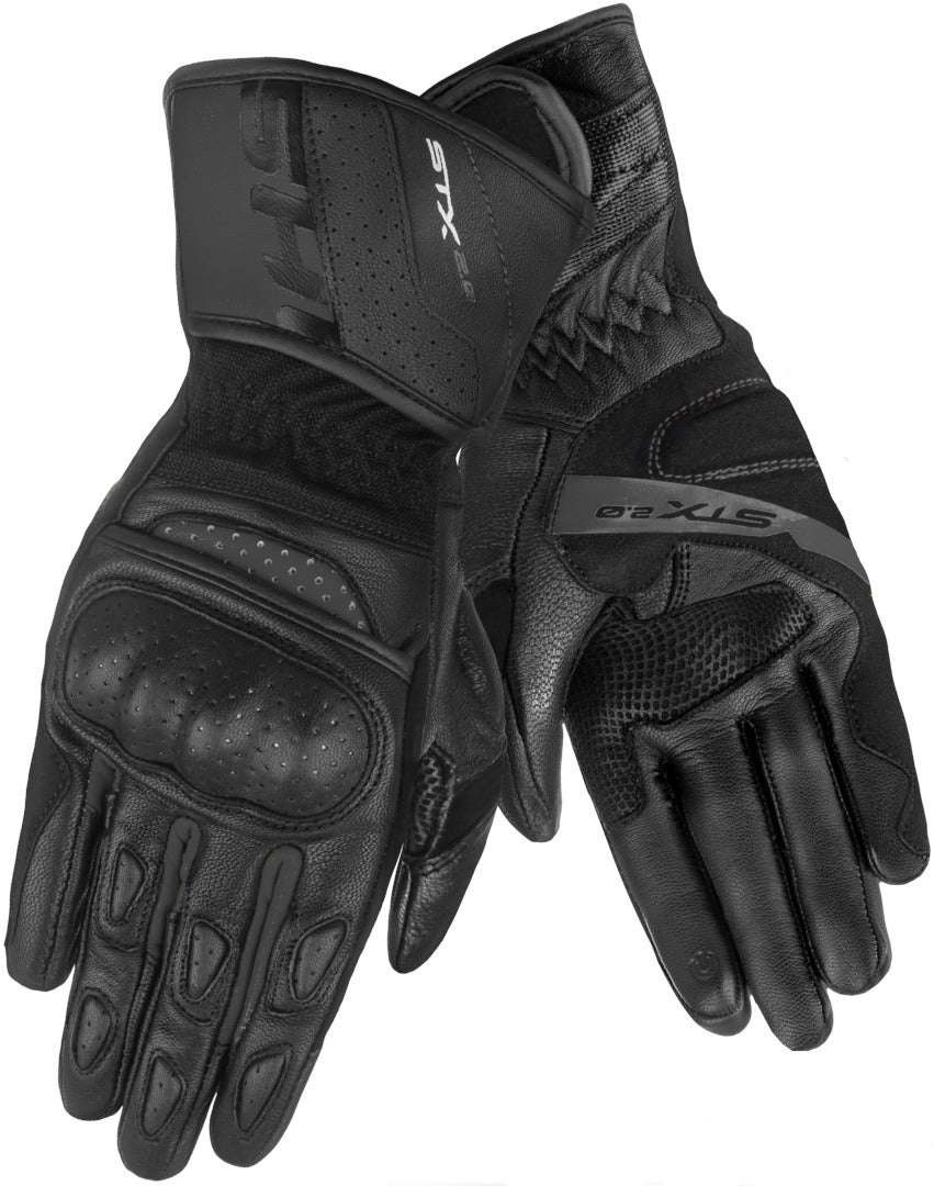 SHIMA STX 2.0 perforerede motorcykelhandsker Sort M Figur 3