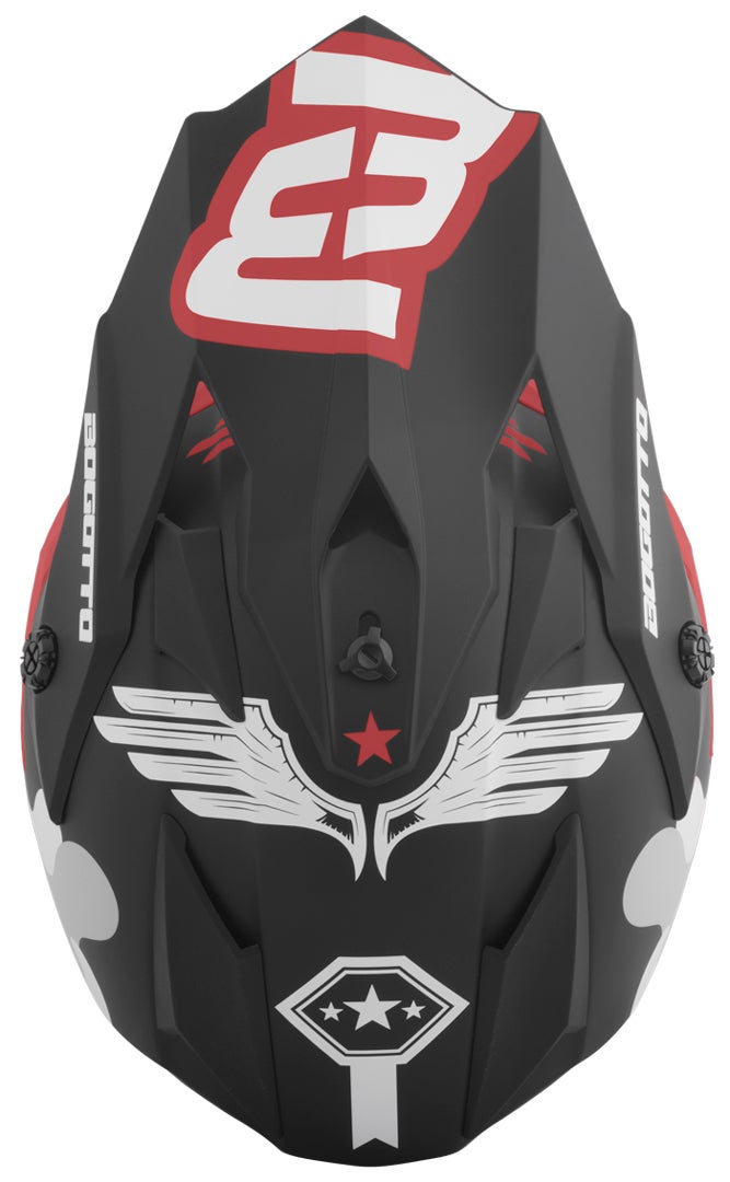 Bogotto V328 Camo Motocross Helm schwarz/weiß/rot S Abbildung 4