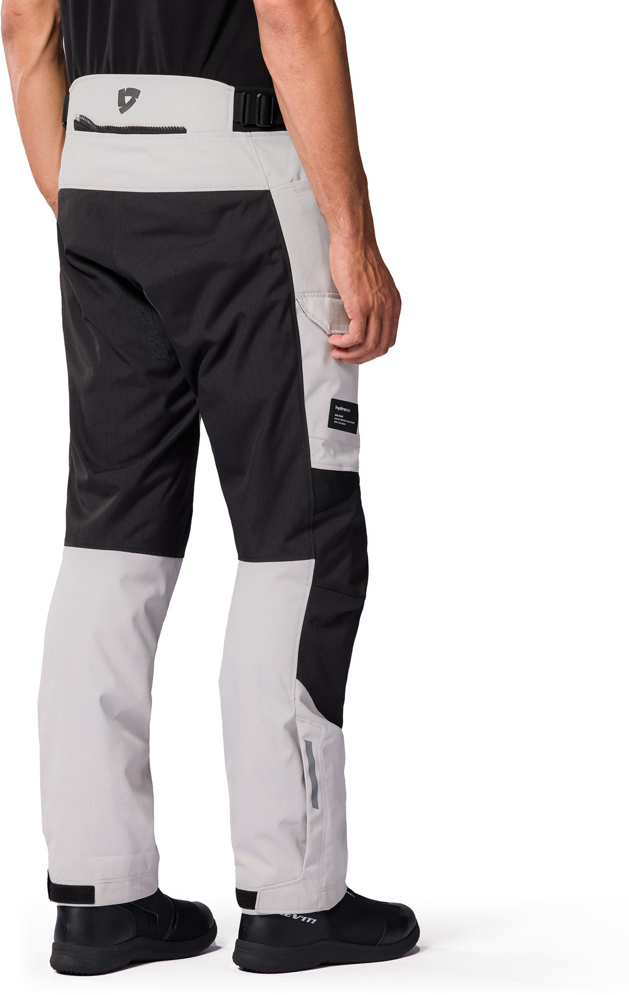Revit Convergent H2O waterproof Motorcycle Textile Pants silver/black Long M Figure 4